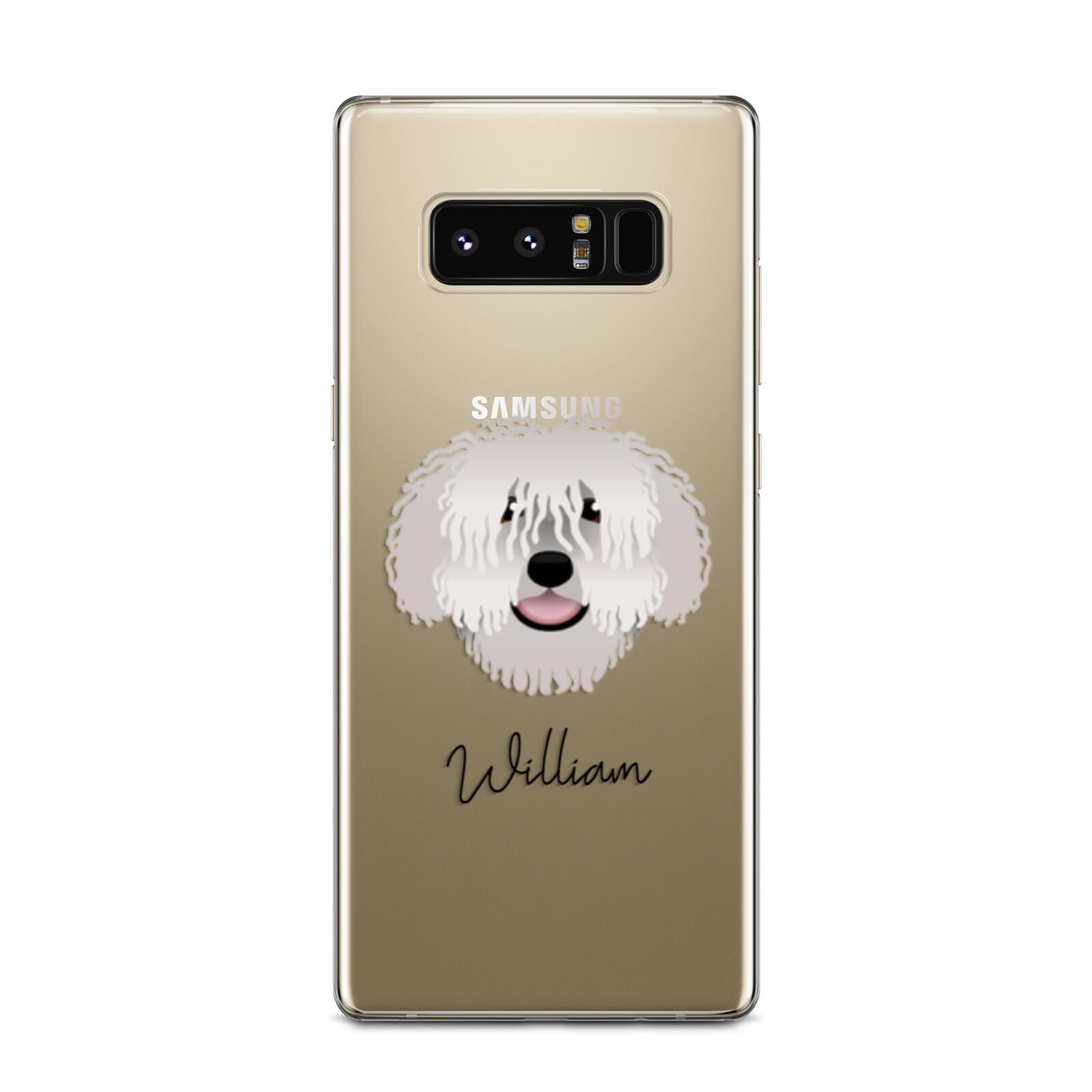 Spanish Water Dog Personalised Samsung Galaxy Note 8 Case