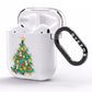 Sparkling Christmas Tree AirPods Clear Case Side Image