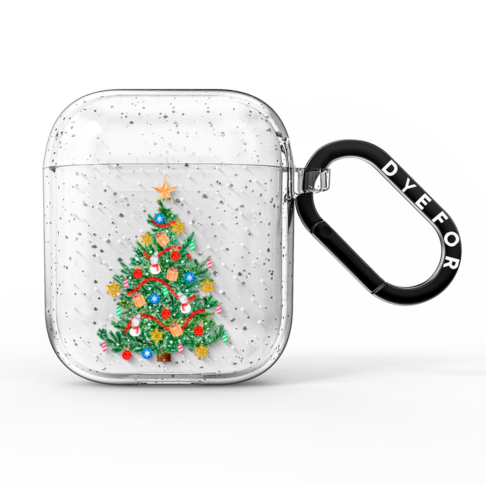 Sparkling Christmas Tree AirPods Glitter Case