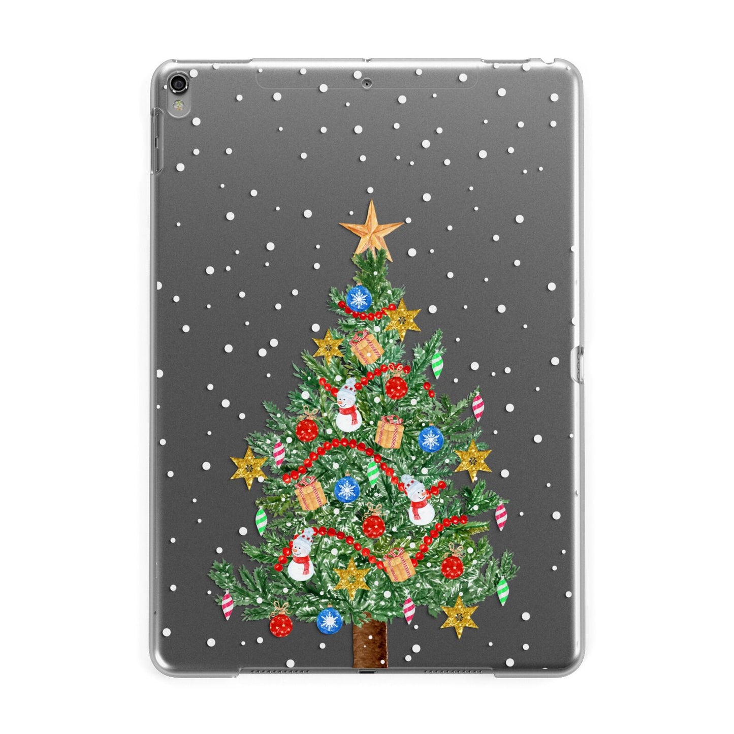 Sparkling Christmas Tree Apple iPad Grey Case