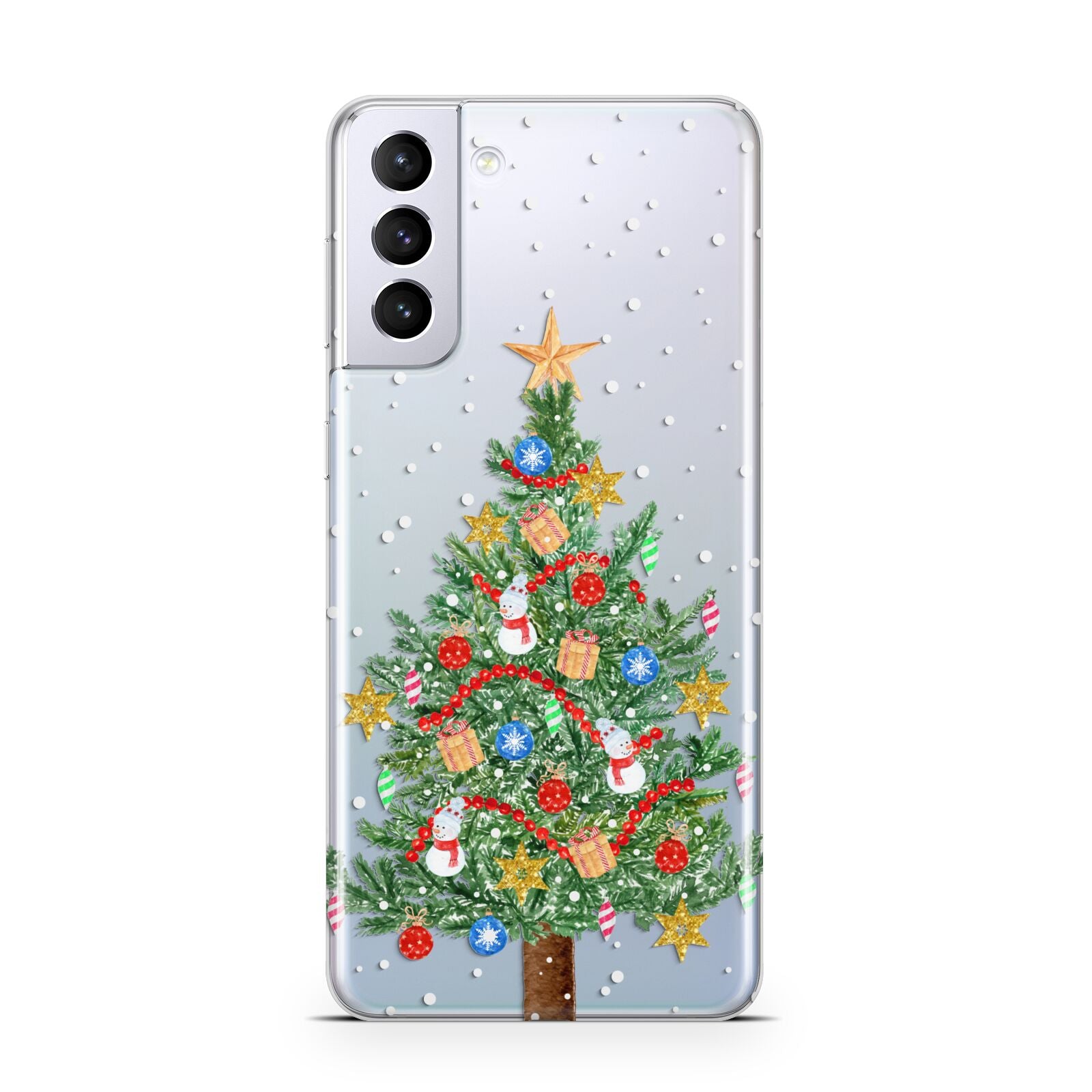 Sparkling Christmas Tree Samsung S21 Plus Case