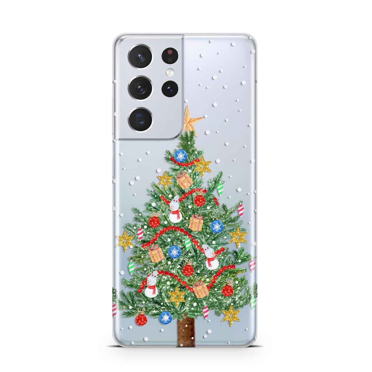 Sparkling Christmas Tree Samsung S21 Ultra Case