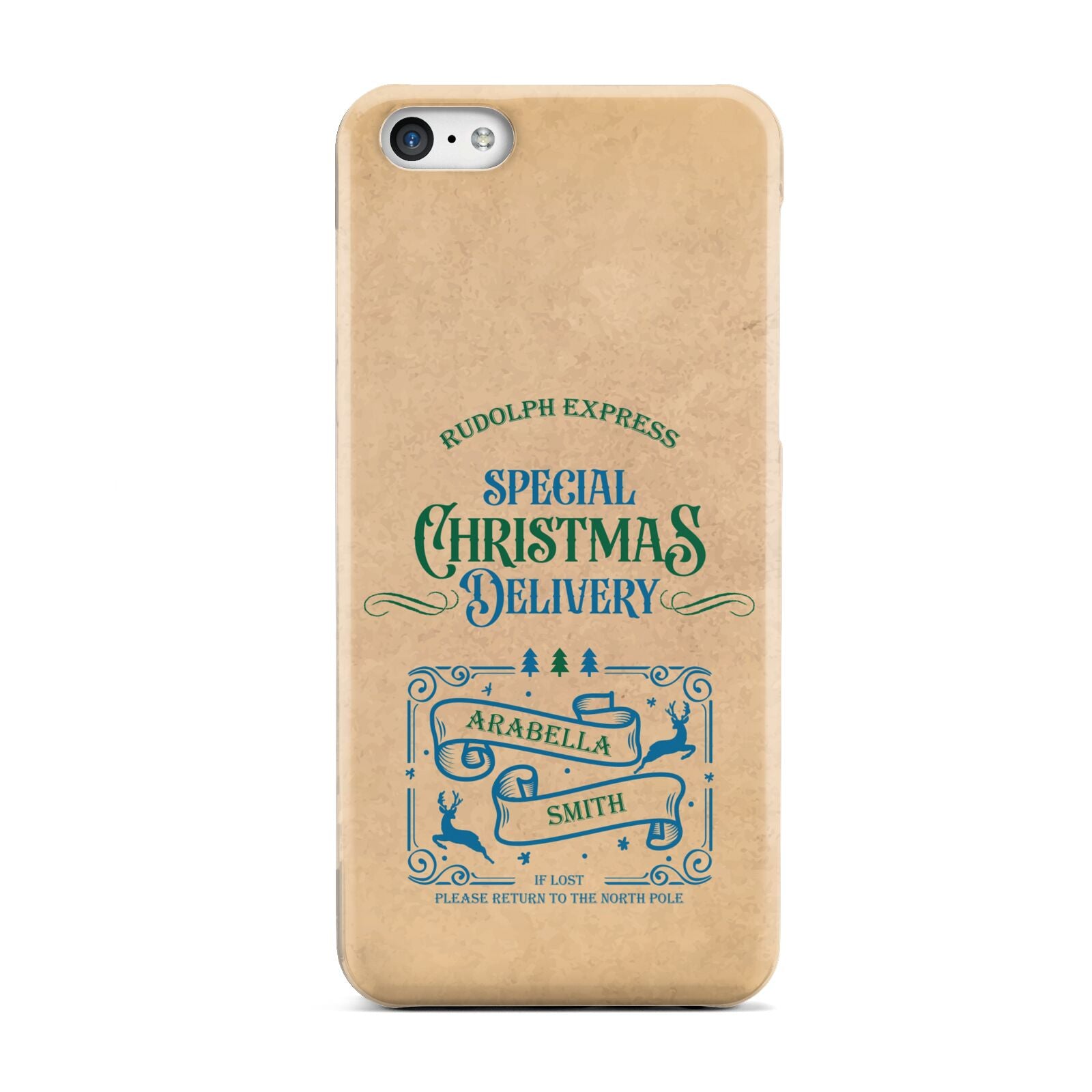 Special Christmas Delivery Personalised Apple iPhone 5c Case