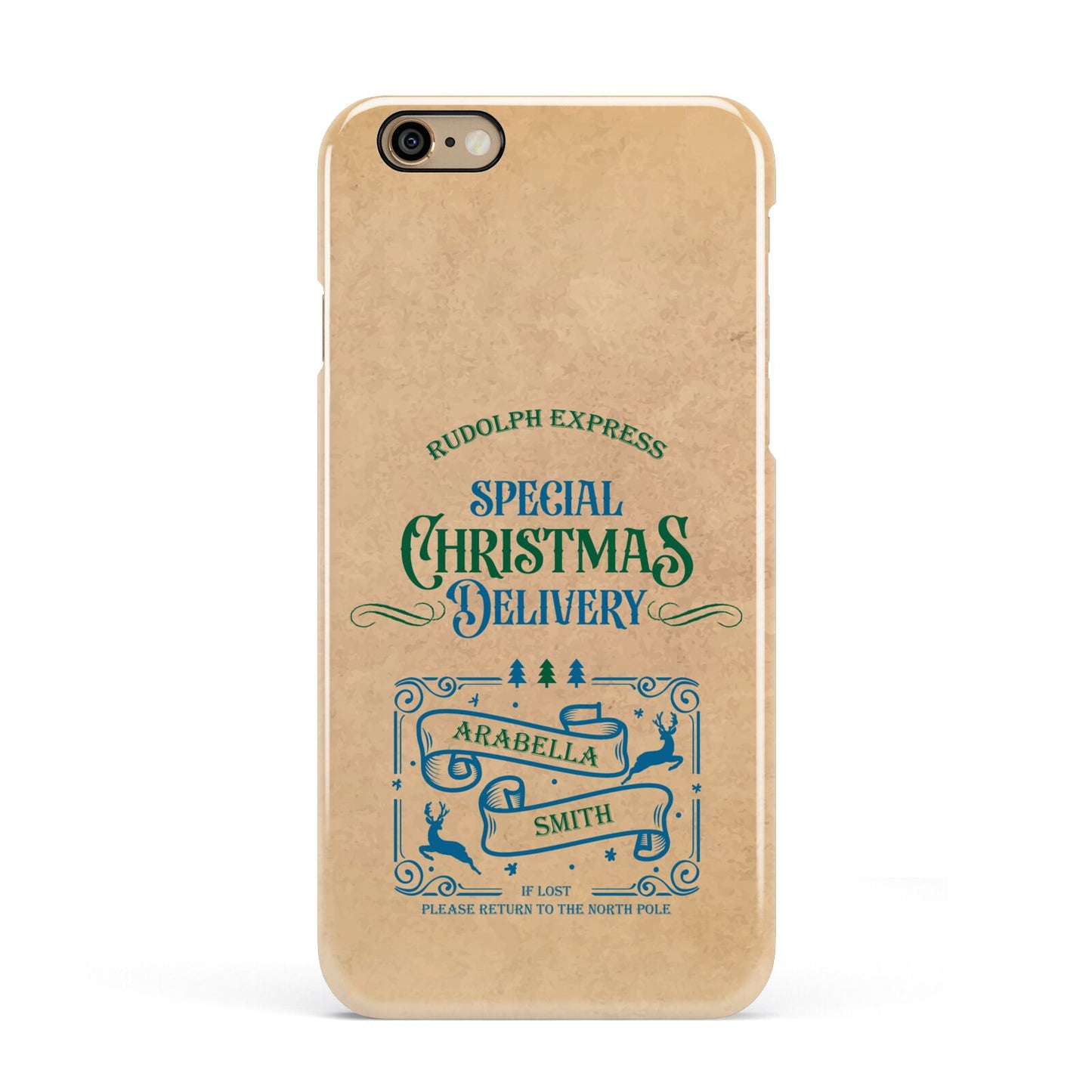 Special Christmas Delivery Personalised Apple iPhone 6 3D Snap Case