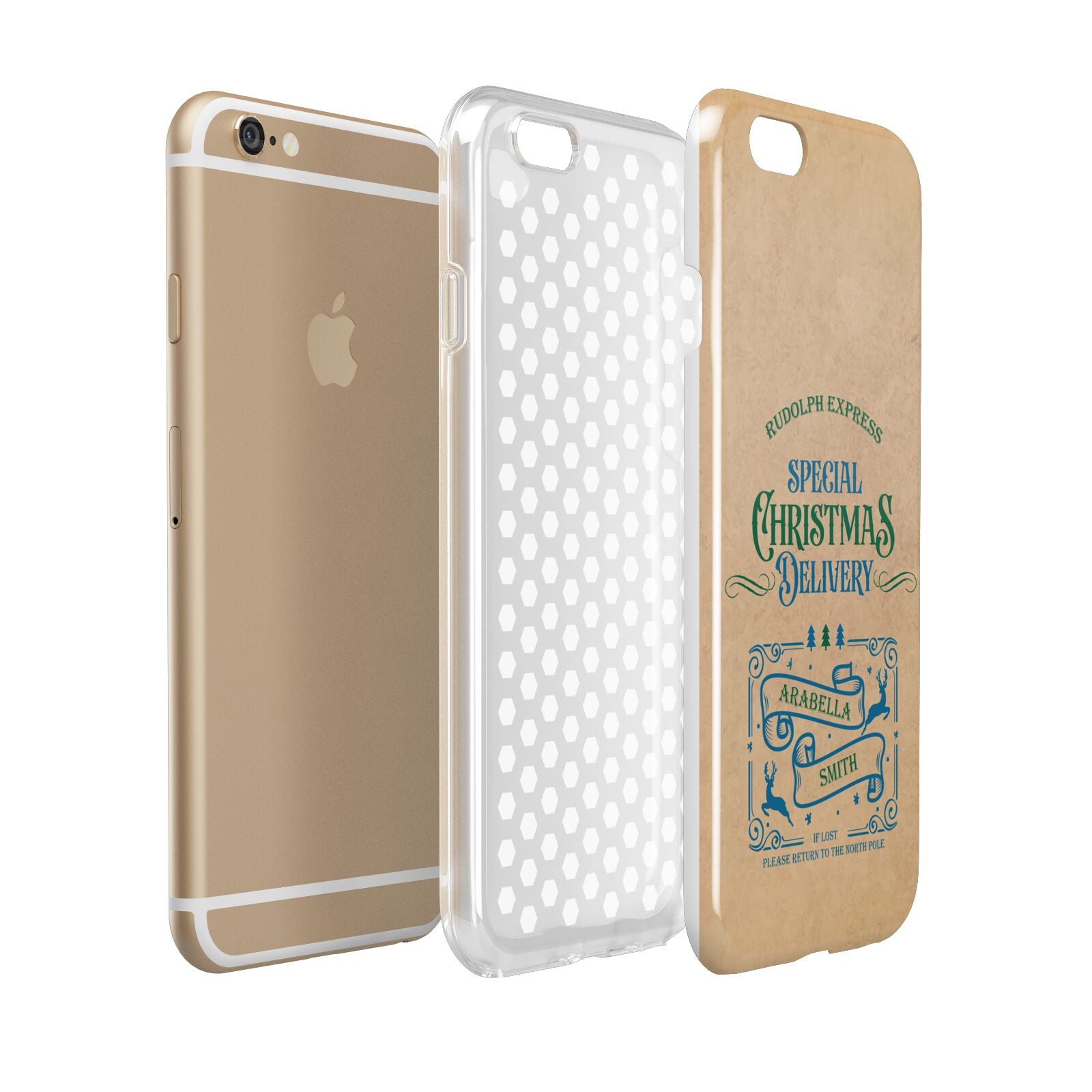 Special Christmas Delivery Personalised Apple iPhone 6 3D Tough Case Expanded view