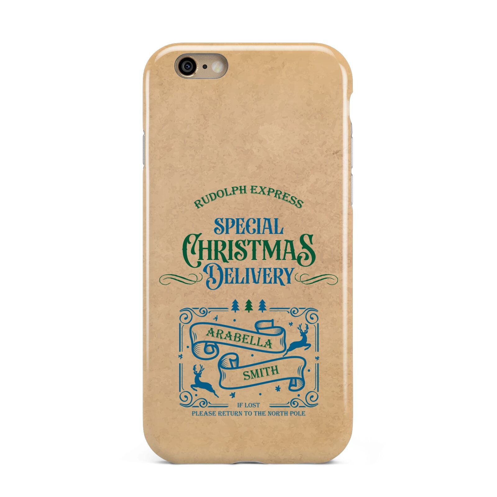 Special Christmas Delivery Personalised Apple iPhone 6 3D Tough Case