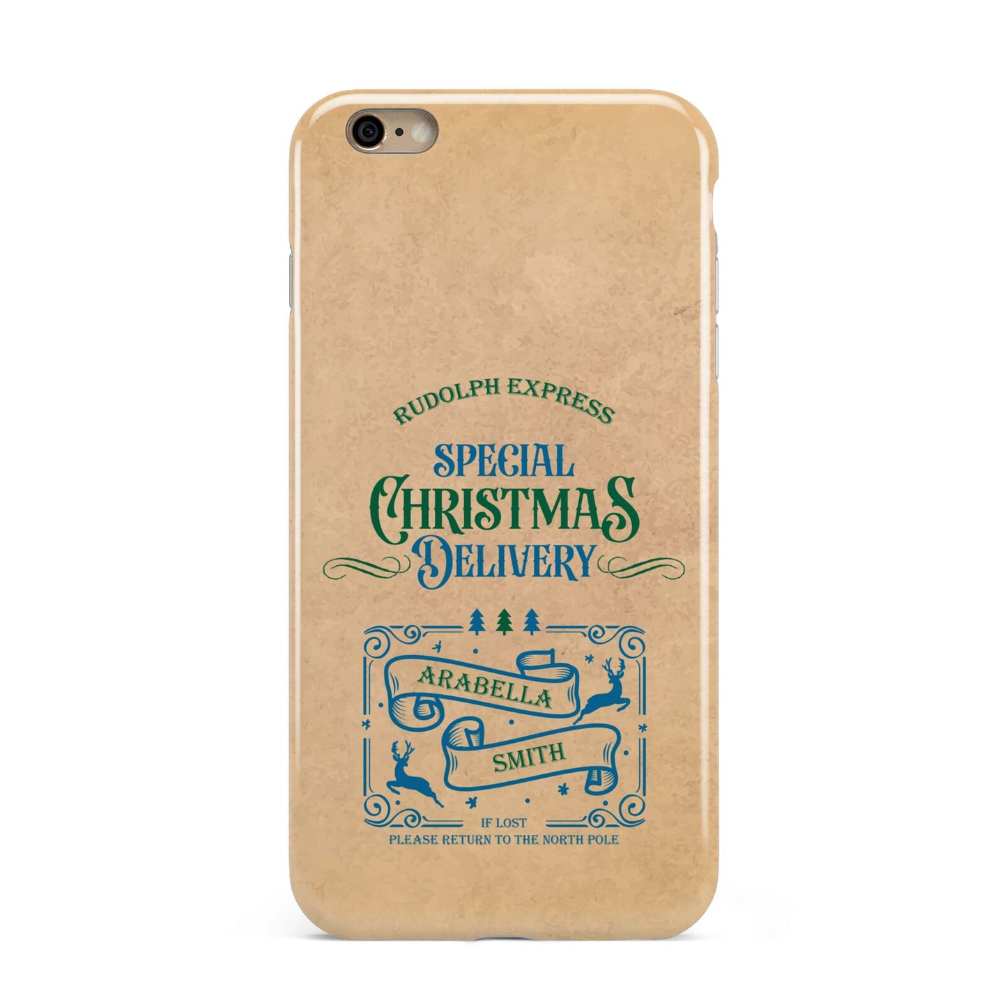 Special Christmas Delivery Personalised Apple iPhone 6 Plus 3D Tough Case