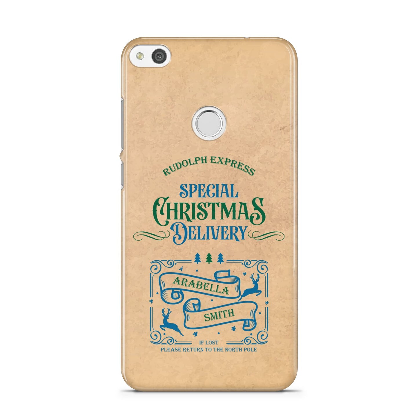 Special Christmas Delivery Personalised Huawei P8 Lite Case