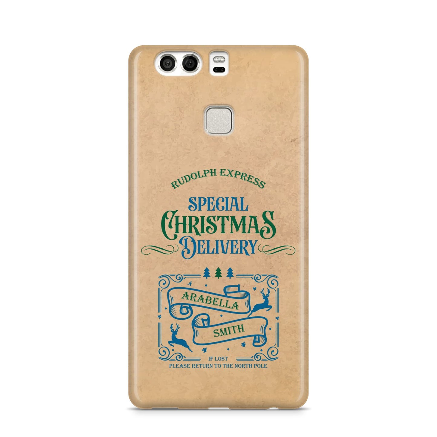 Special Christmas Delivery Personalised Huawei P9 Case