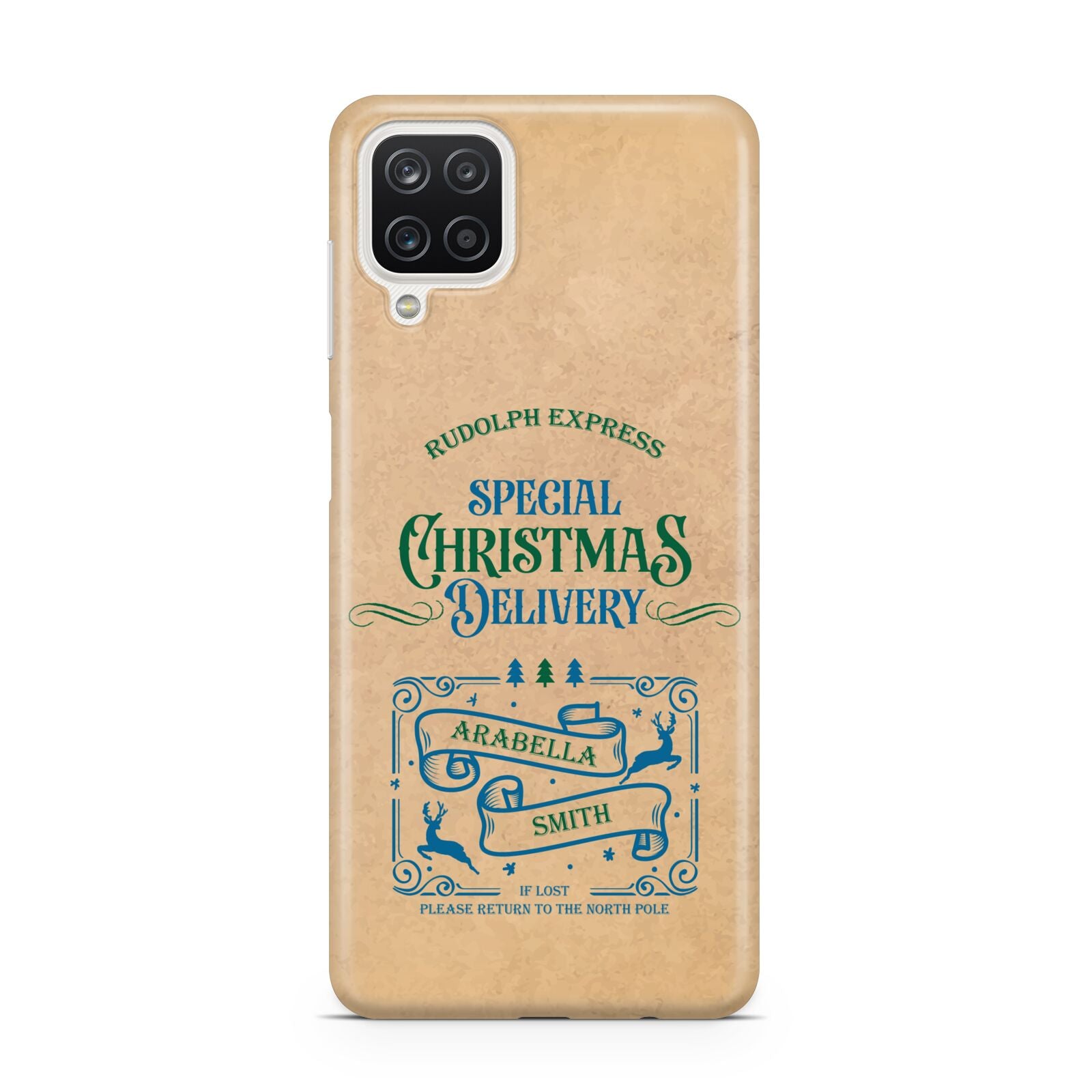 Special Christmas Delivery Personalised Samsung A12 Case