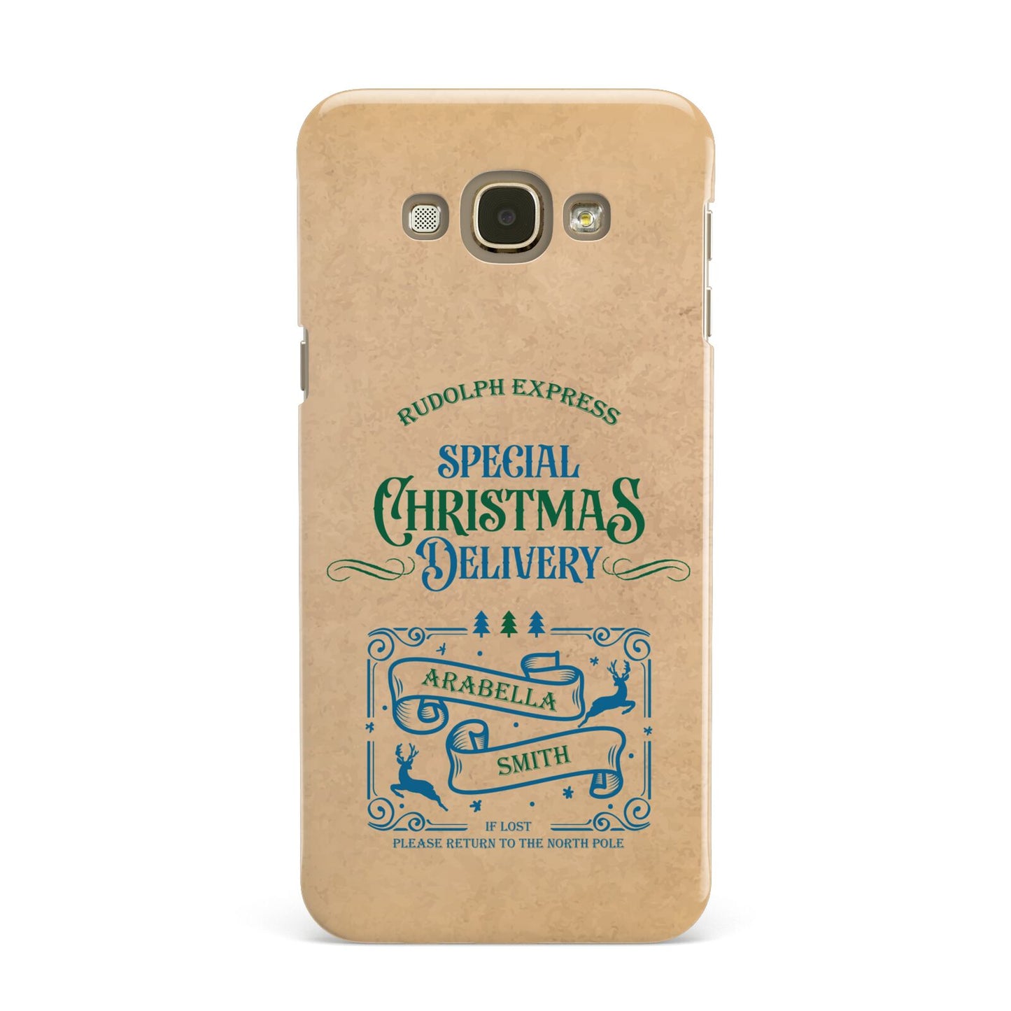 Special Christmas Delivery Personalised Samsung Galaxy A8 Case