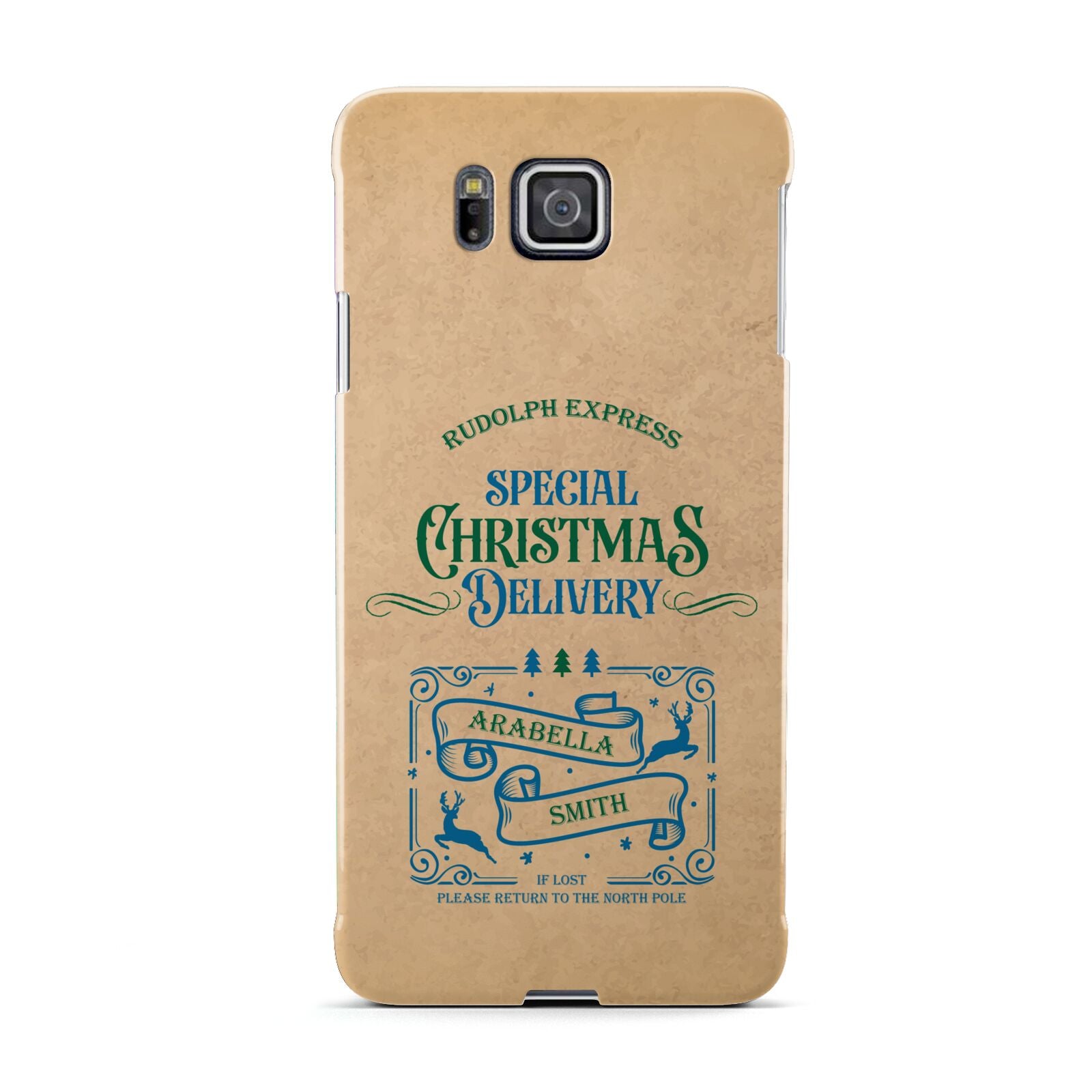 Special Christmas Delivery Personalised Samsung Galaxy Alpha Case