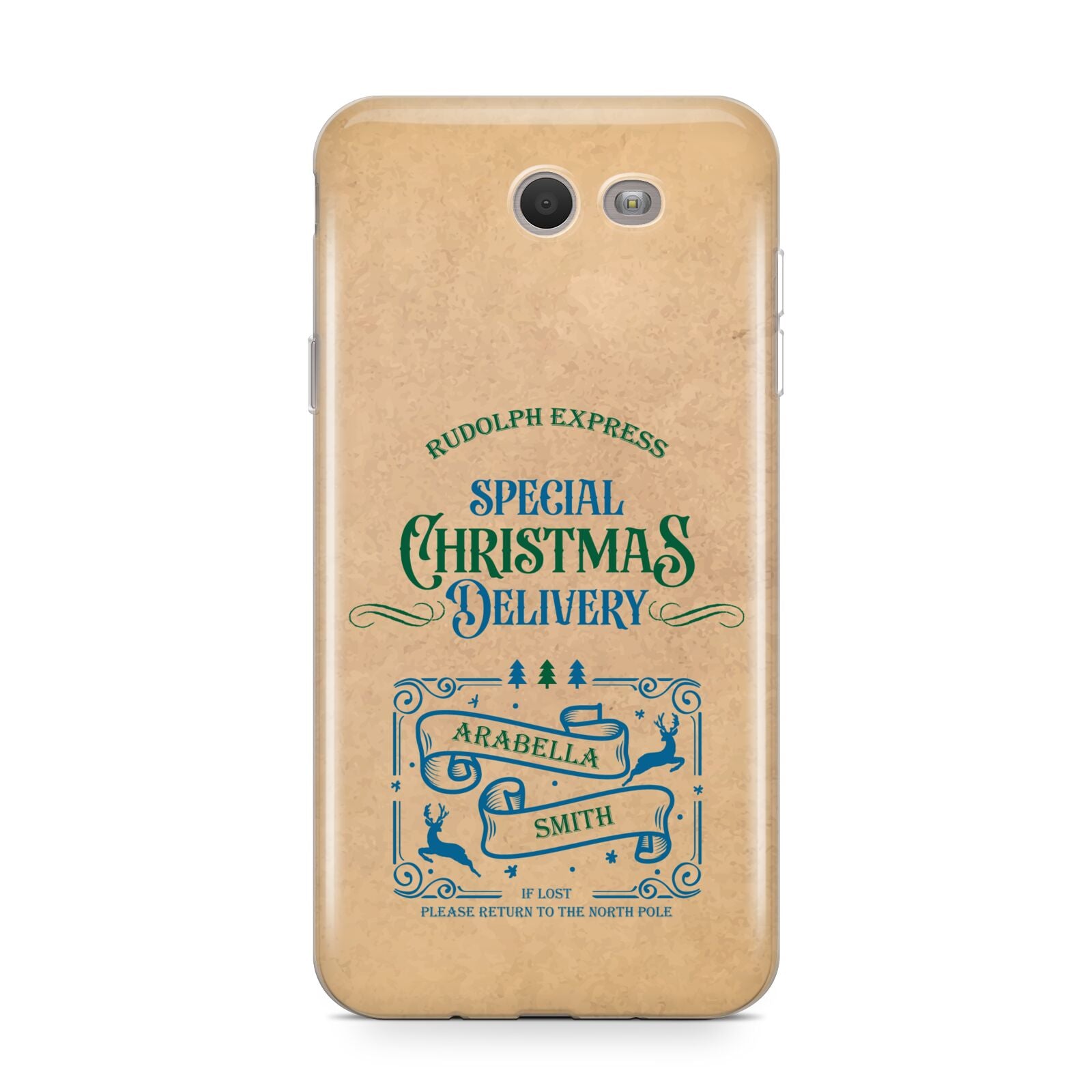 Special Christmas Delivery Personalised Samsung Galaxy J7 2017 Case