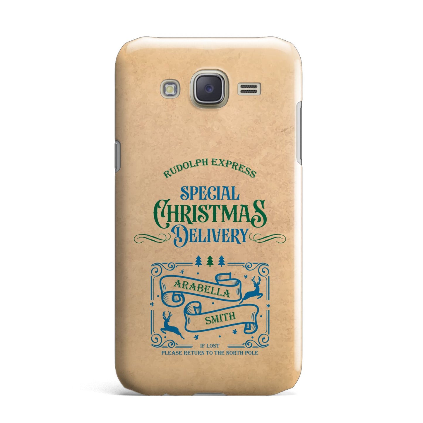 Special Christmas Delivery Personalised Samsung Galaxy J7 Case