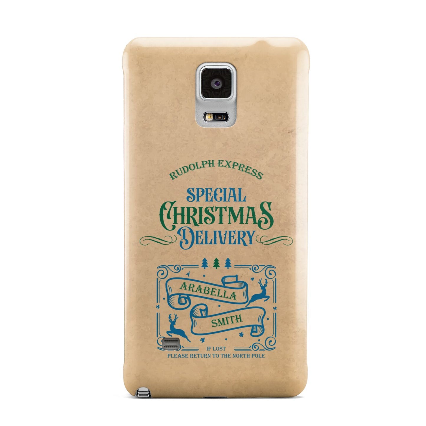 Special Christmas Delivery Personalised Samsung Galaxy Note 4 Case