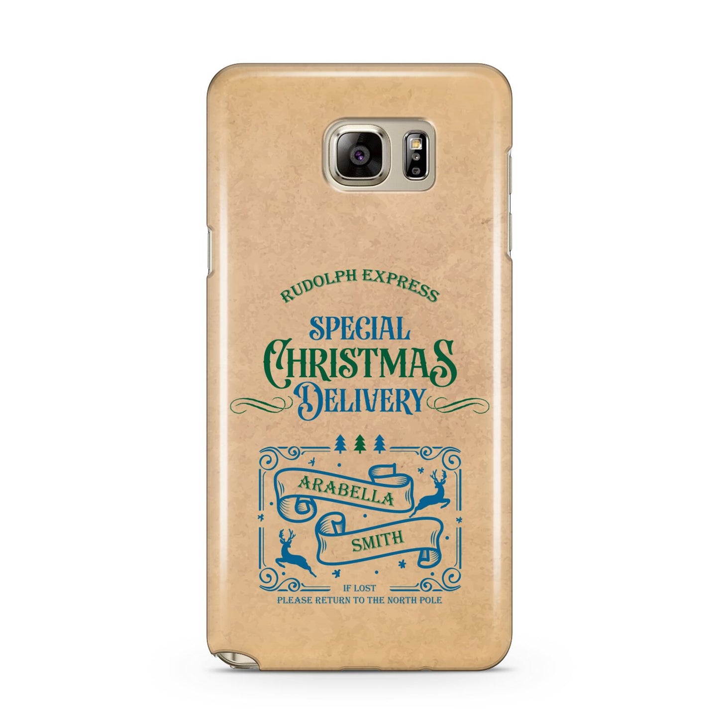 Special Christmas Delivery Personalised Samsung Galaxy Note 5 Case