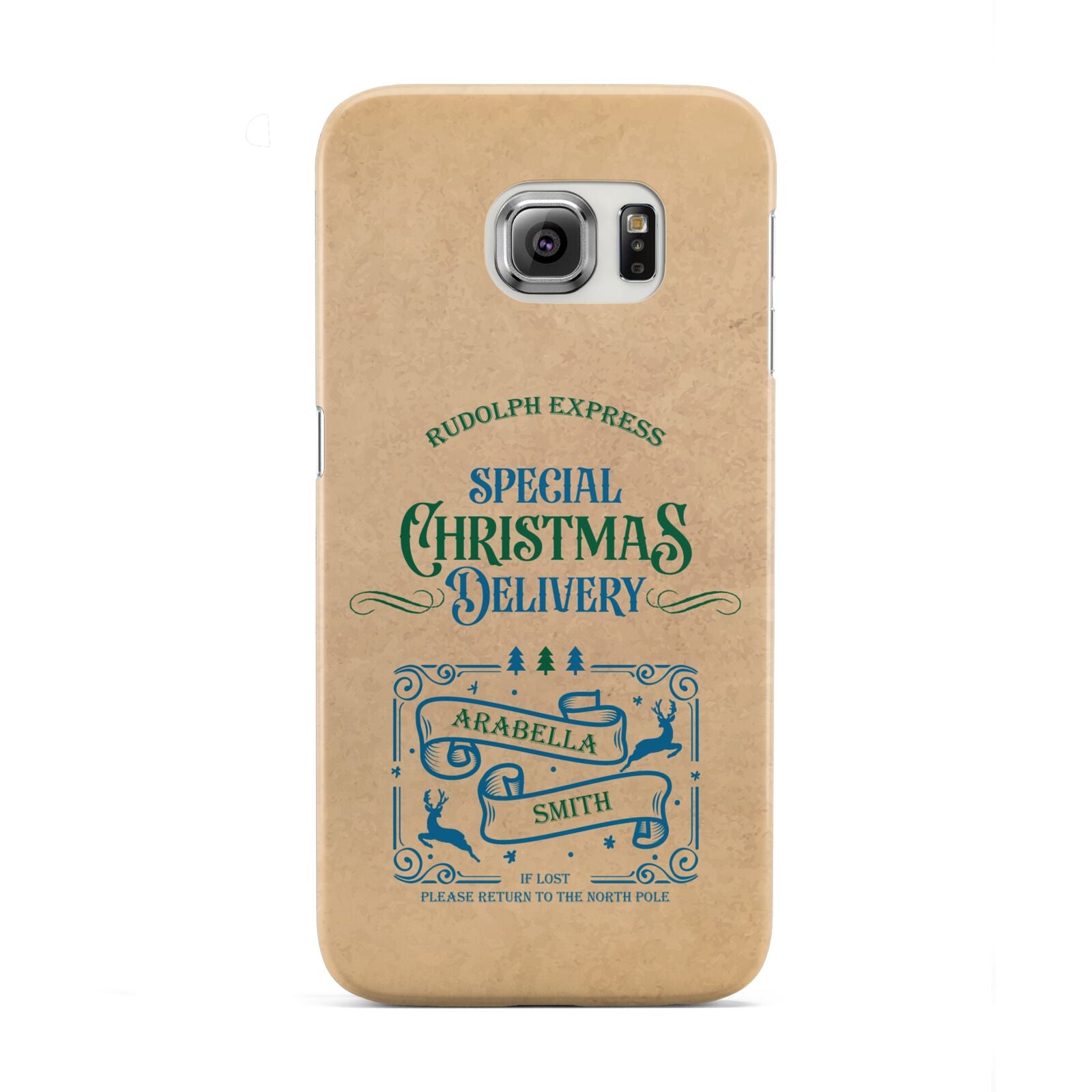 Special Christmas Delivery Personalised Samsung Galaxy S6 Edge Case