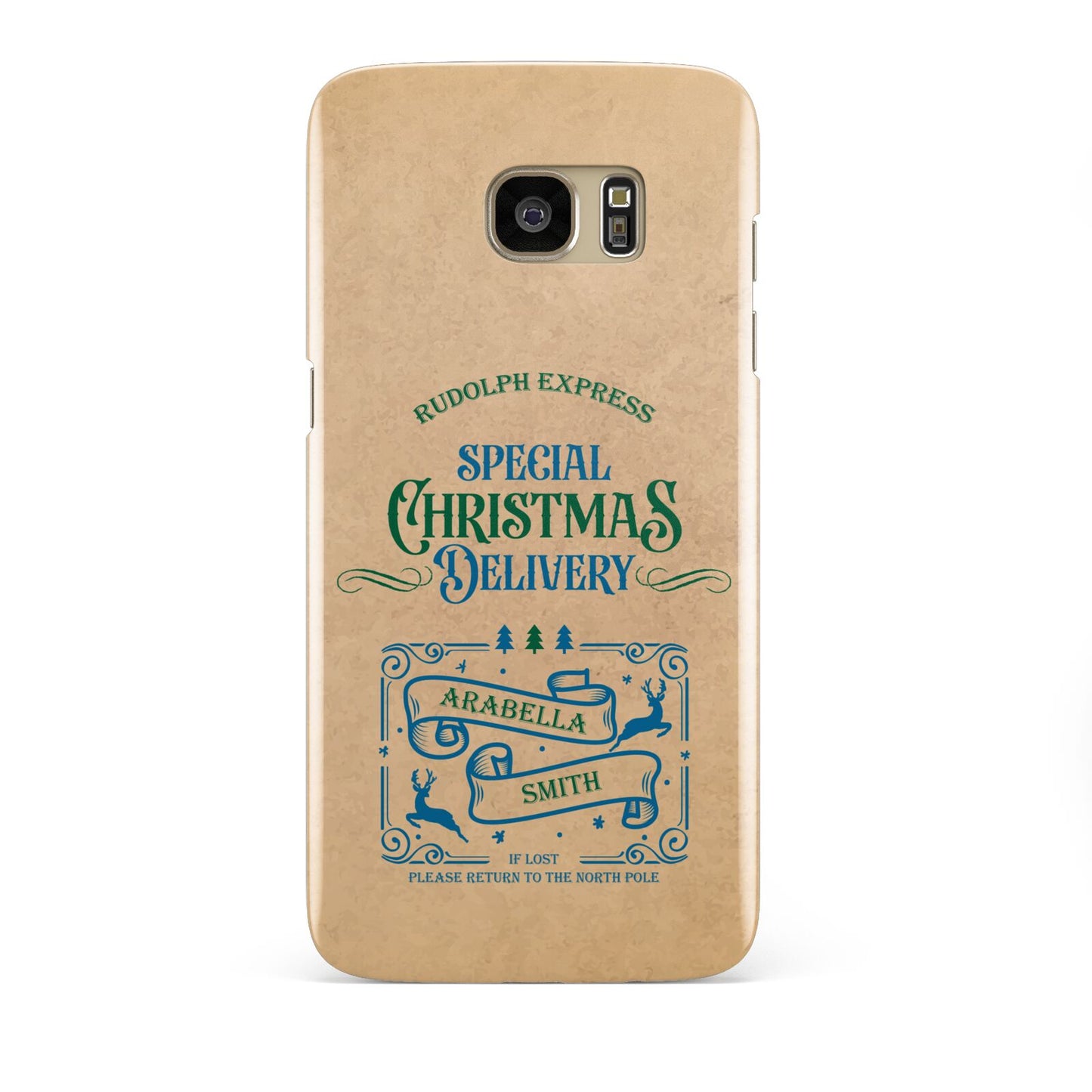 Special Christmas Delivery Personalised Samsung Galaxy S7 Edge Case