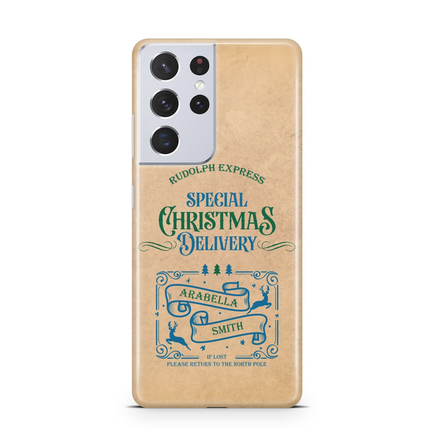 Special Christmas Delivery Personalised Samsung S21 Ultra Case