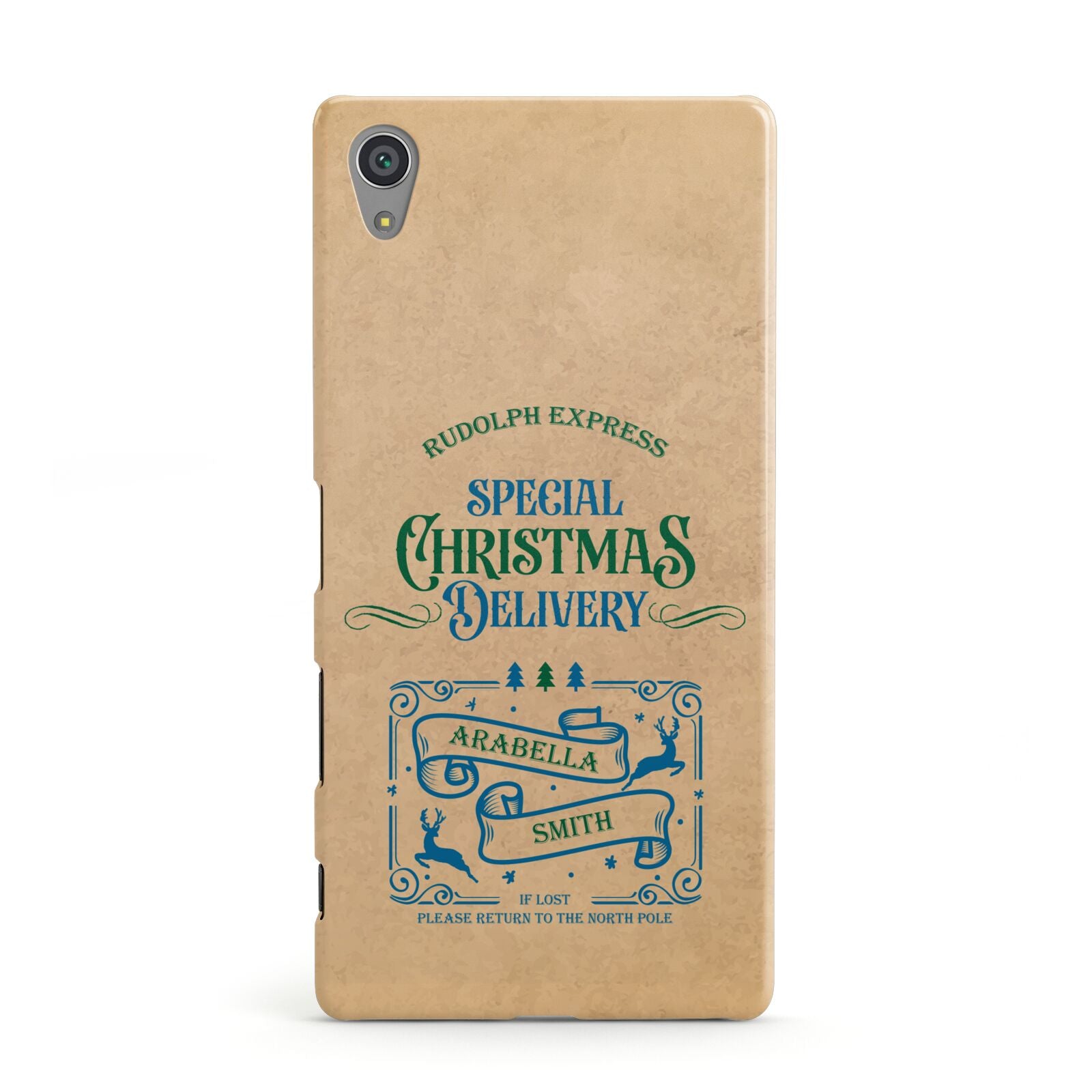 Special Christmas Delivery Personalised Sony Xperia Case