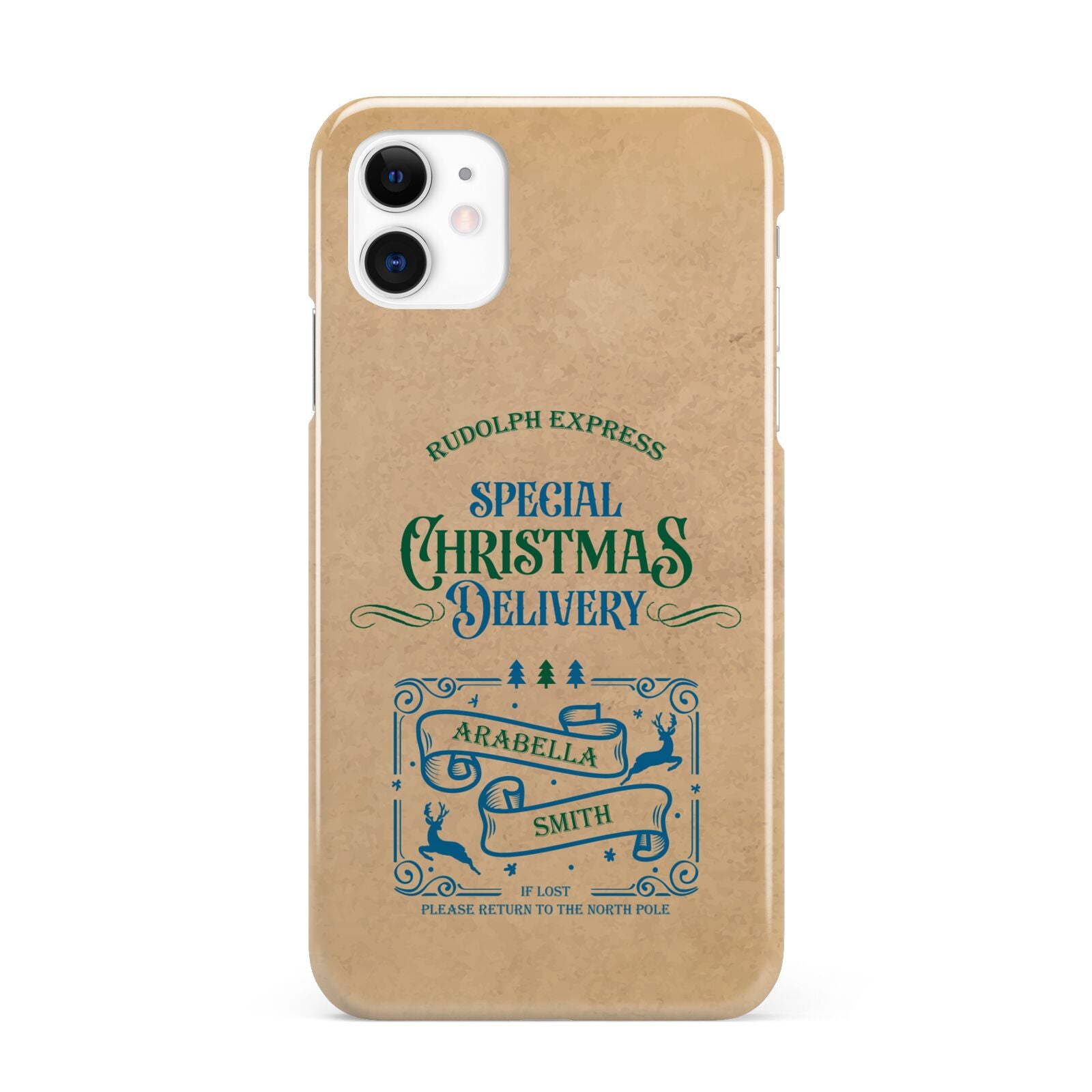 Special Christmas Delivery Personalised iPhone 11 3D Snap Case