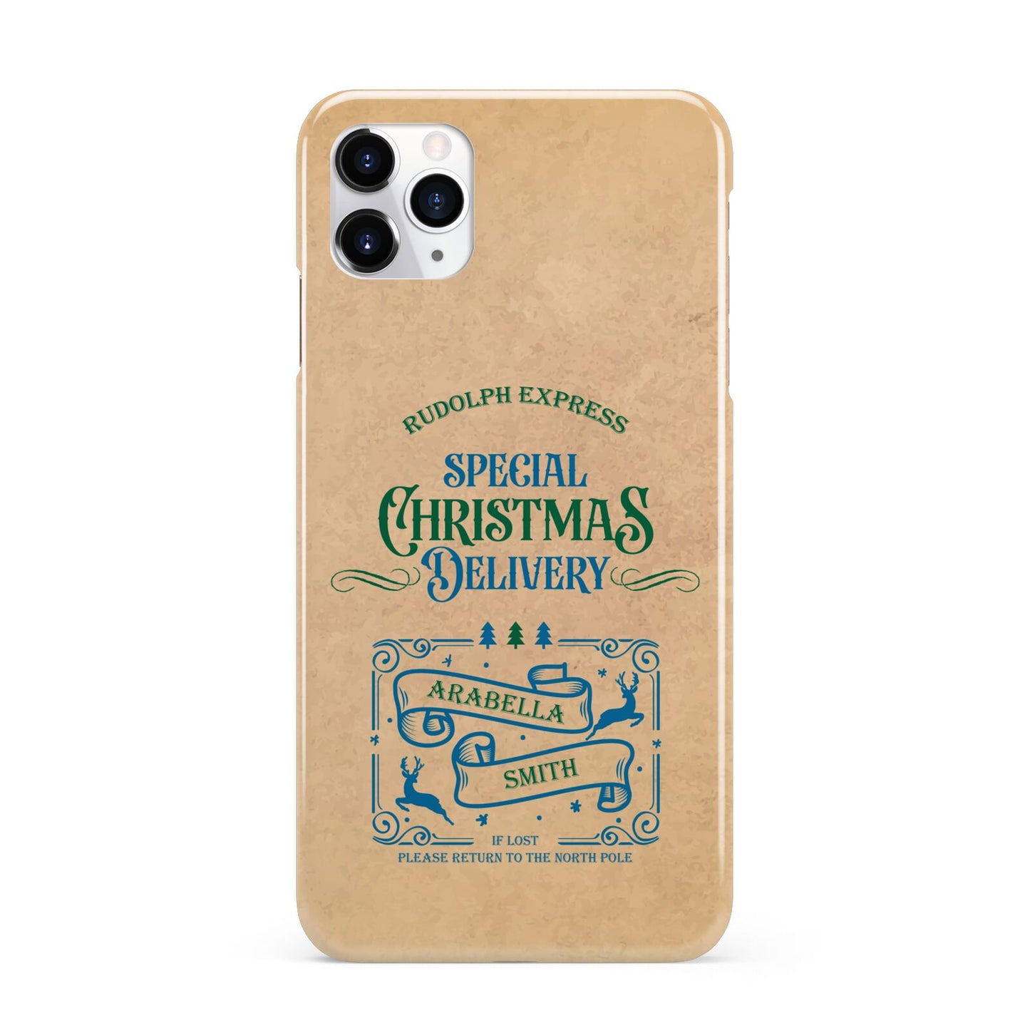 Special Christmas Delivery Personalised iPhone 11 Pro Max 3D Snap Case