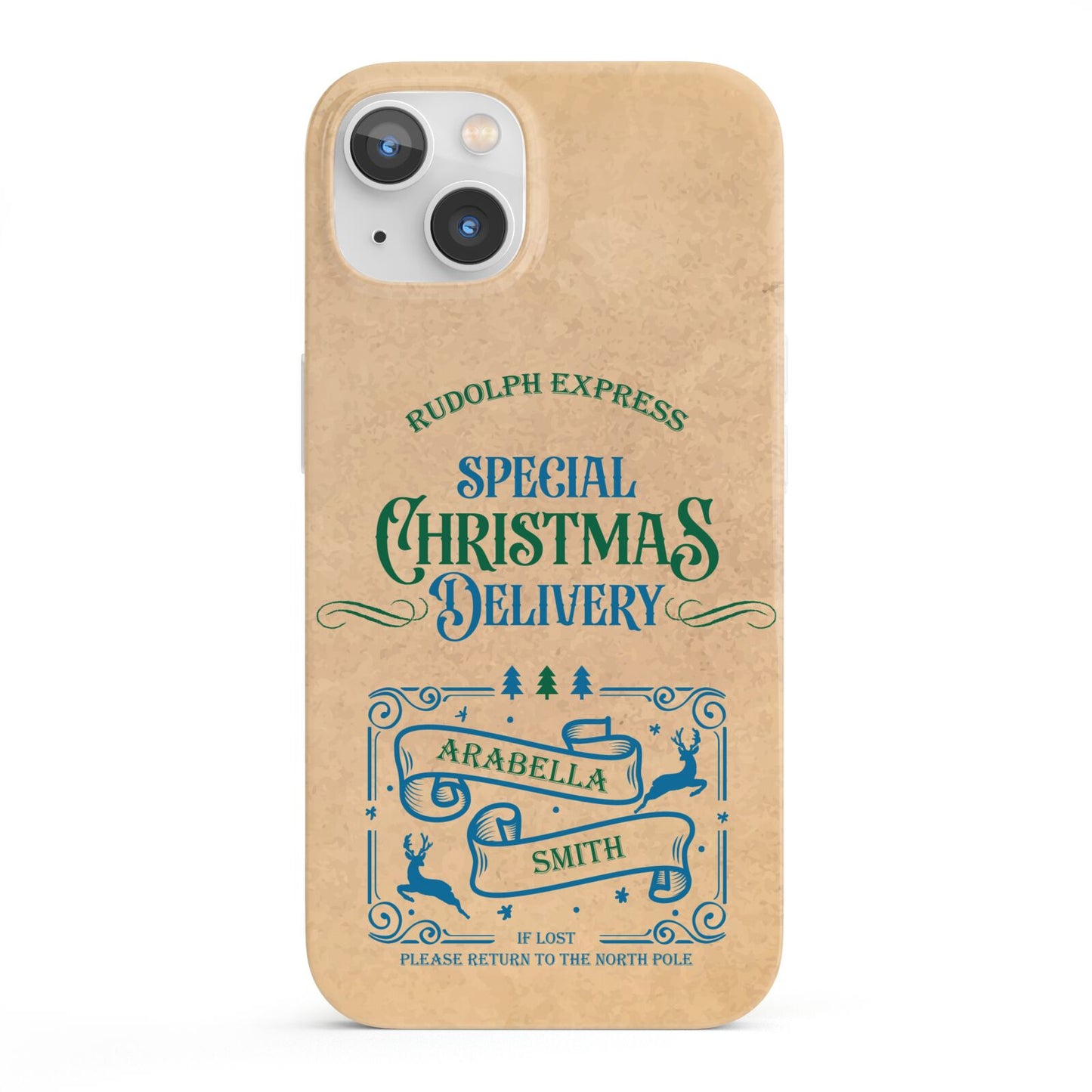 Special Christmas Delivery Personalised iPhone 13 Full Wrap 3D Snap Case