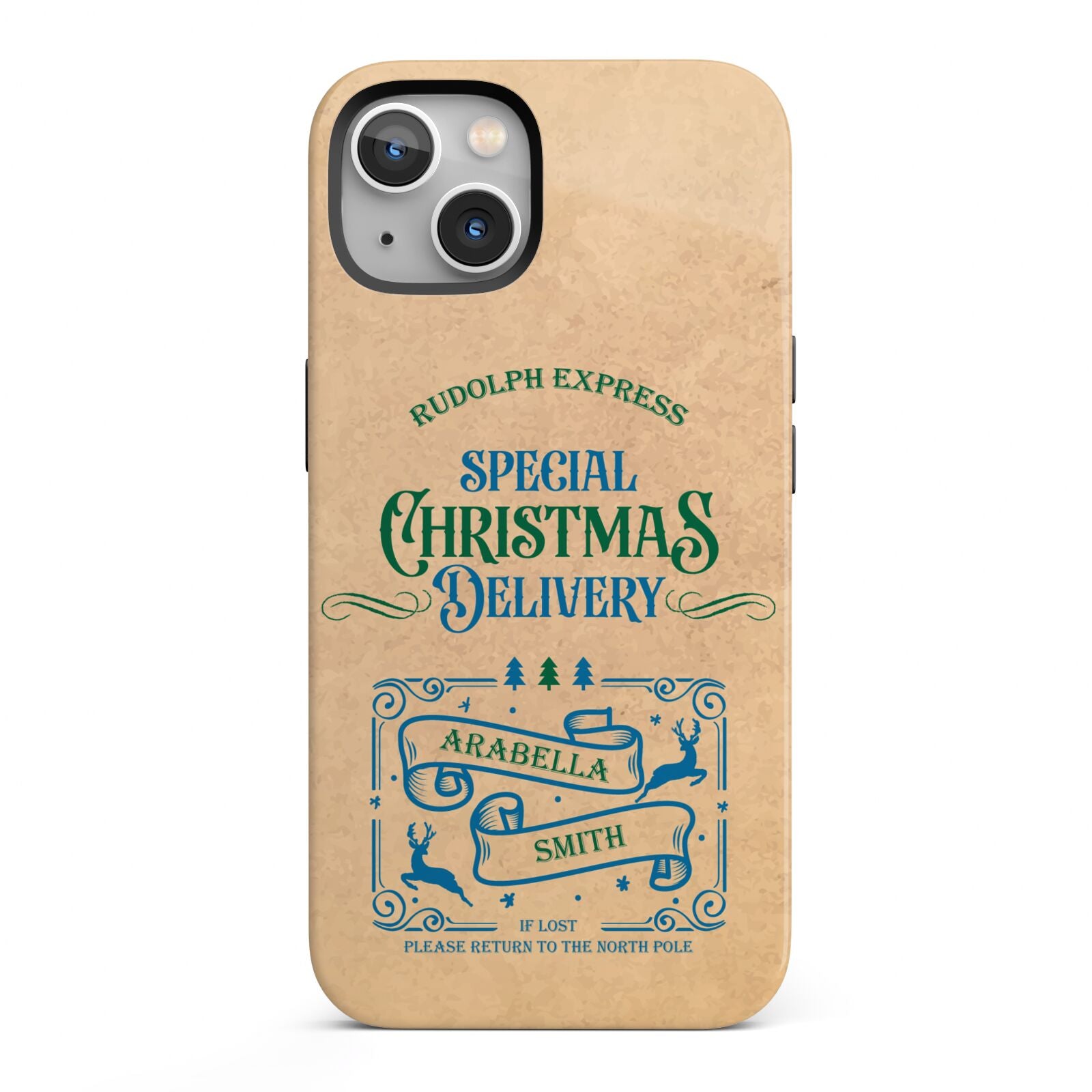 Special Christmas Delivery Personalised iPhone 13 Full Wrap 3D Tough Case