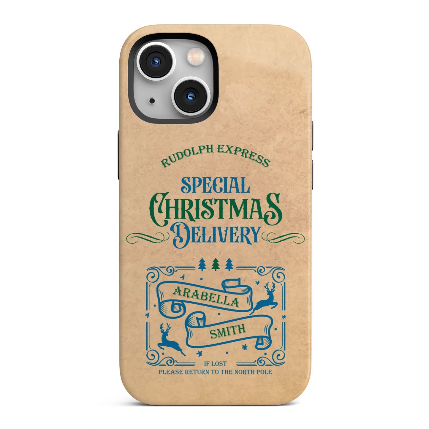 Special Christmas Delivery Personalised iPhone 13 Mini Full Wrap 3D Tough Case