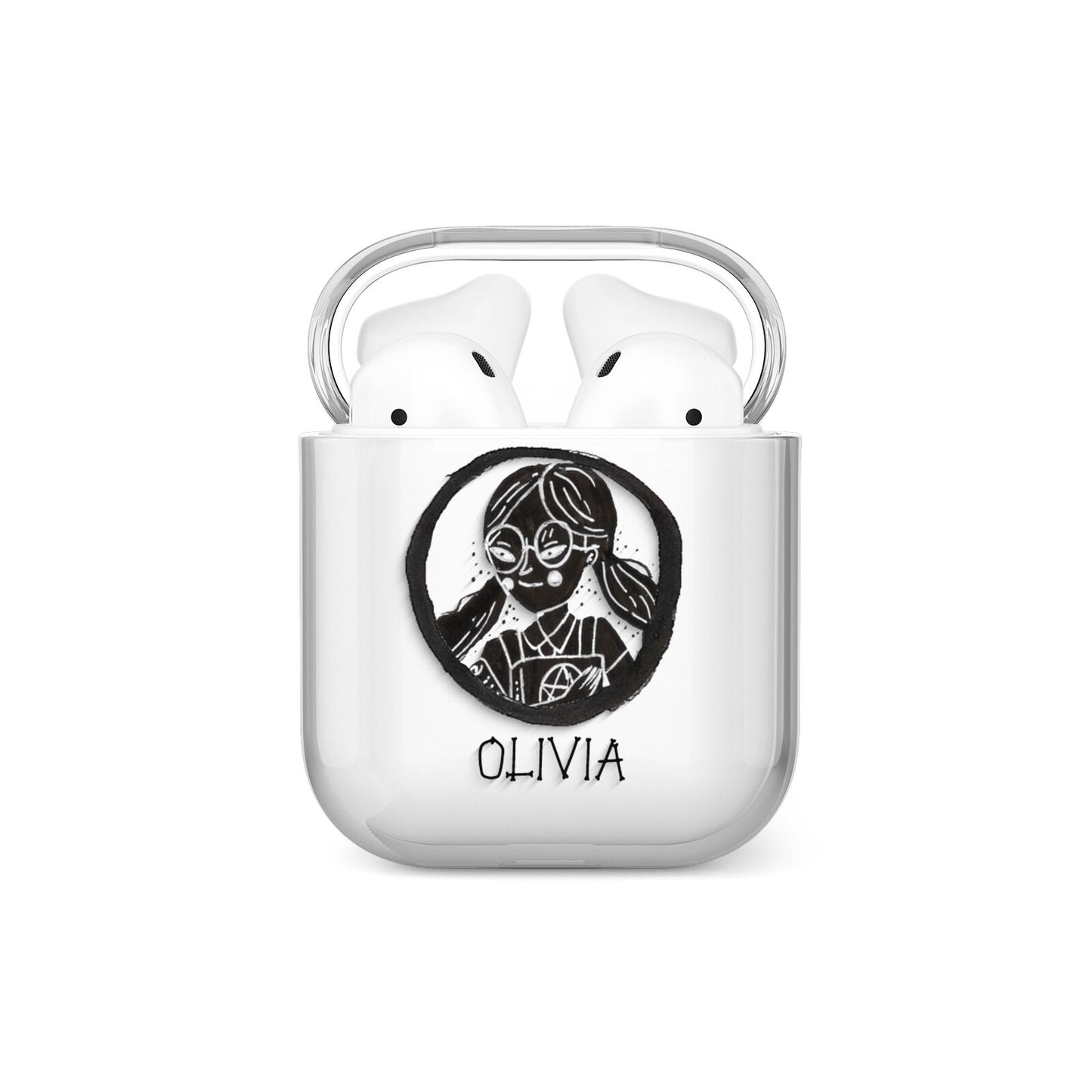 Spells Girl Halloween Personalised AirPods Case