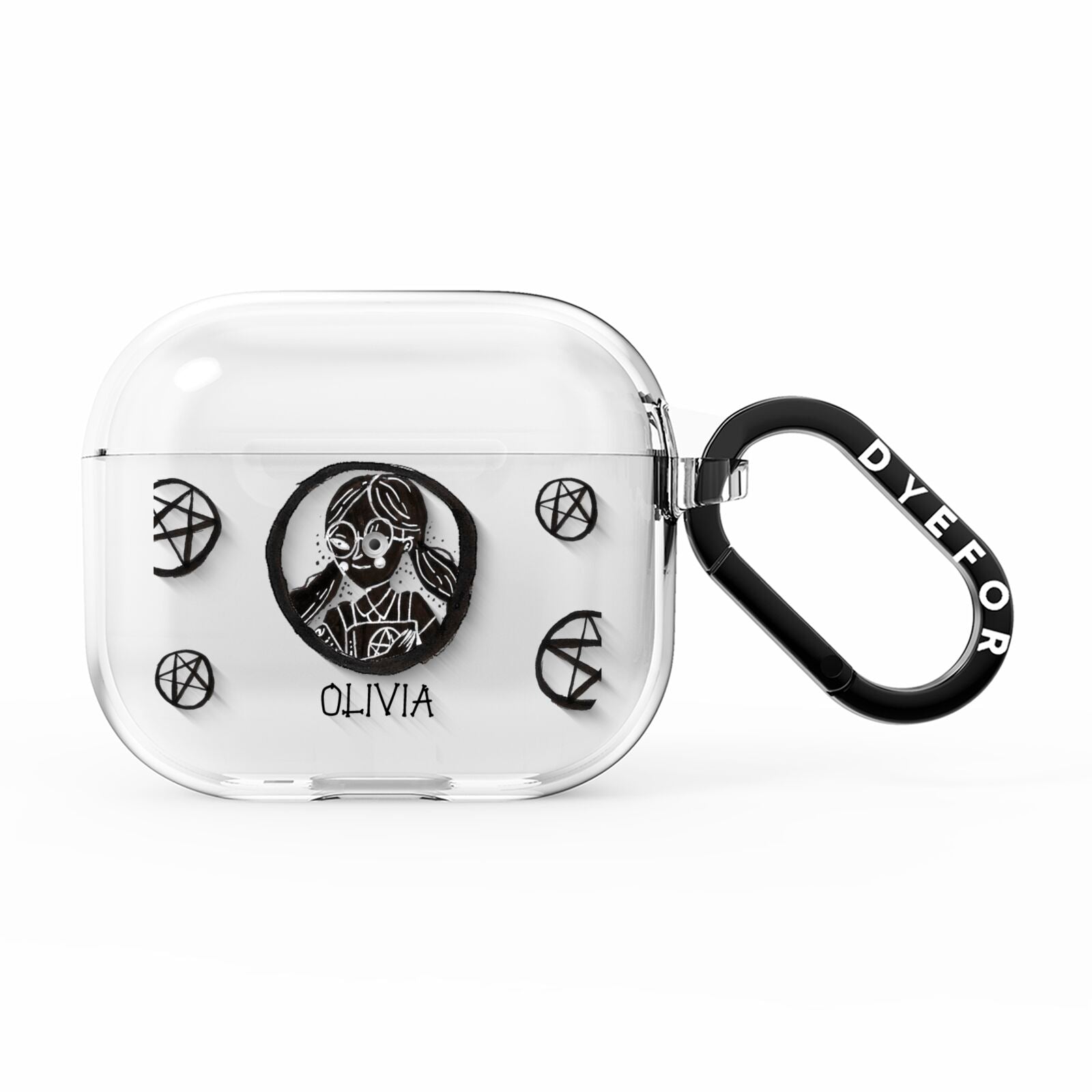 Spells Girl Halloween Personalised AirPods Clear Case 3rd Gen