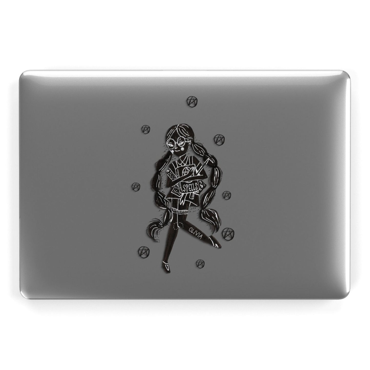 Spells Girl Halloween Personalised Apple MacBook Case