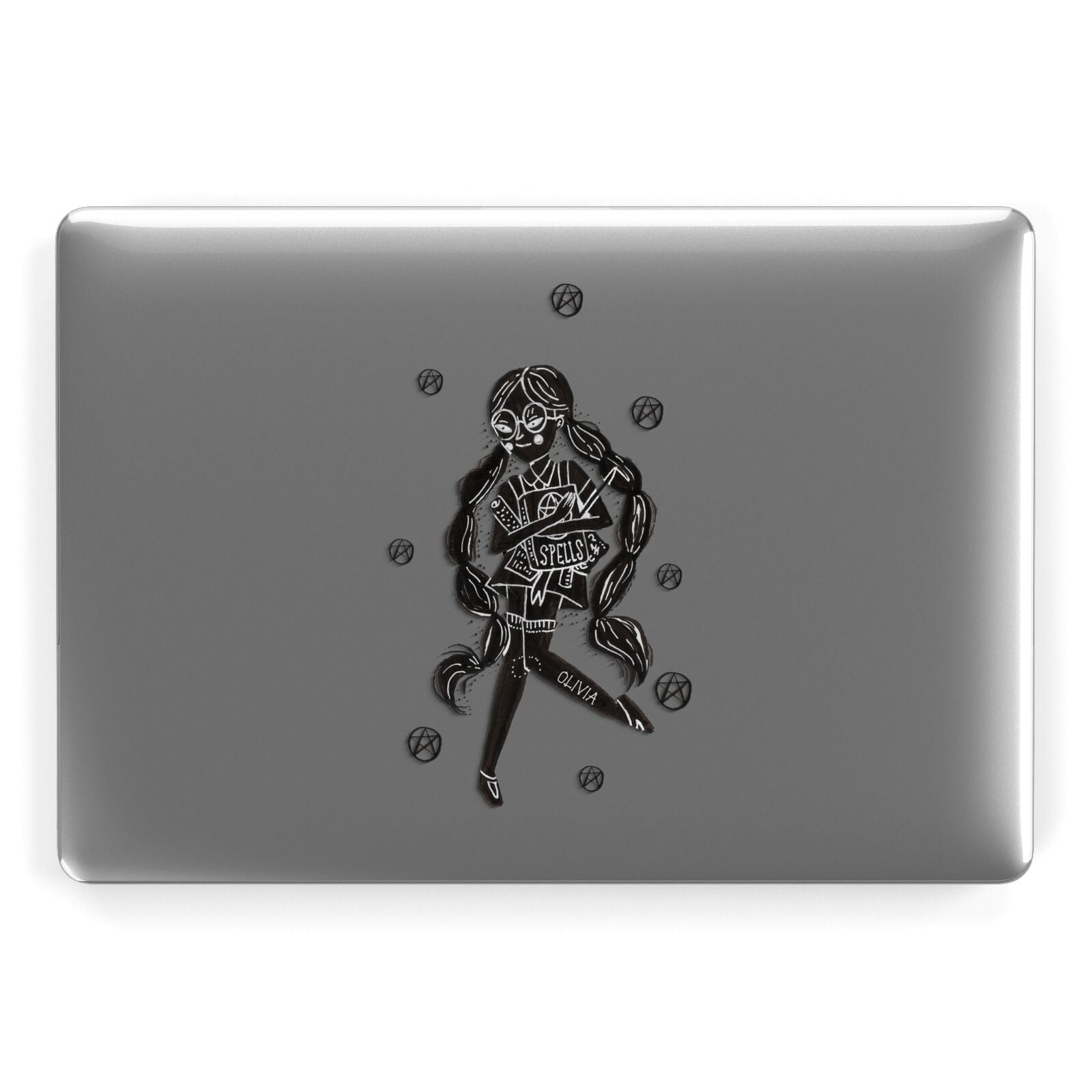 Spells Girl Halloween Personalised Apple MacBook Case