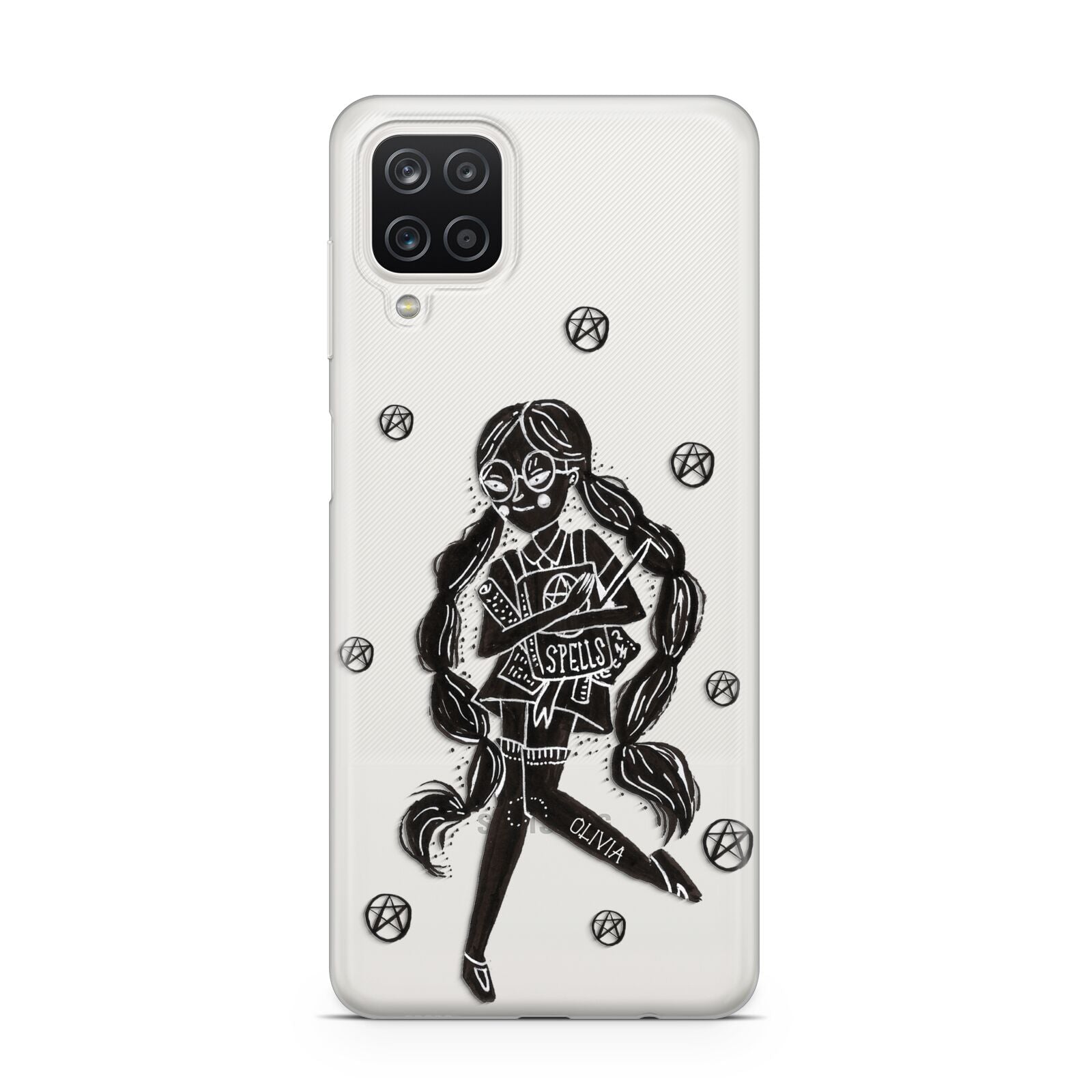 Spells Girl Halloween Personalised Samsung A12 Case