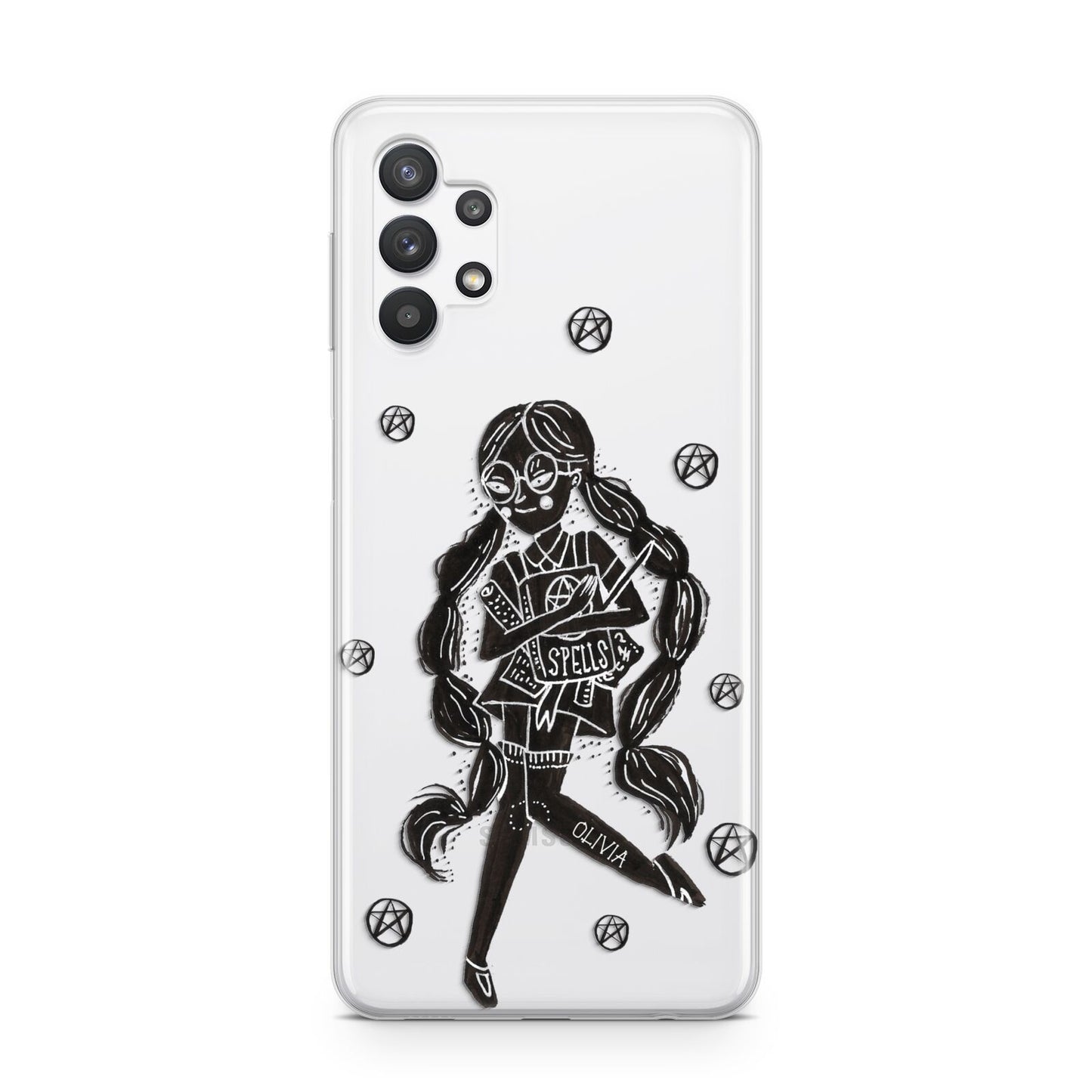 Spells Girl Halloween Personalised Samsung A32 5G Case