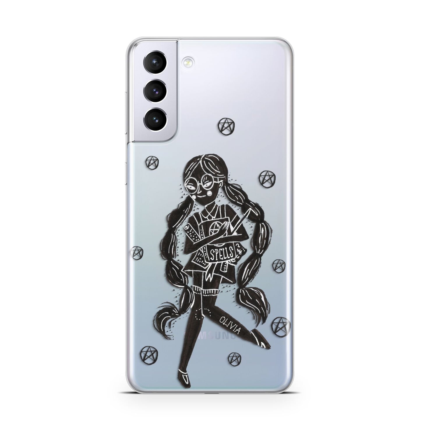 Spells Girl Halloween Personalised Samsung S21 Plus Case