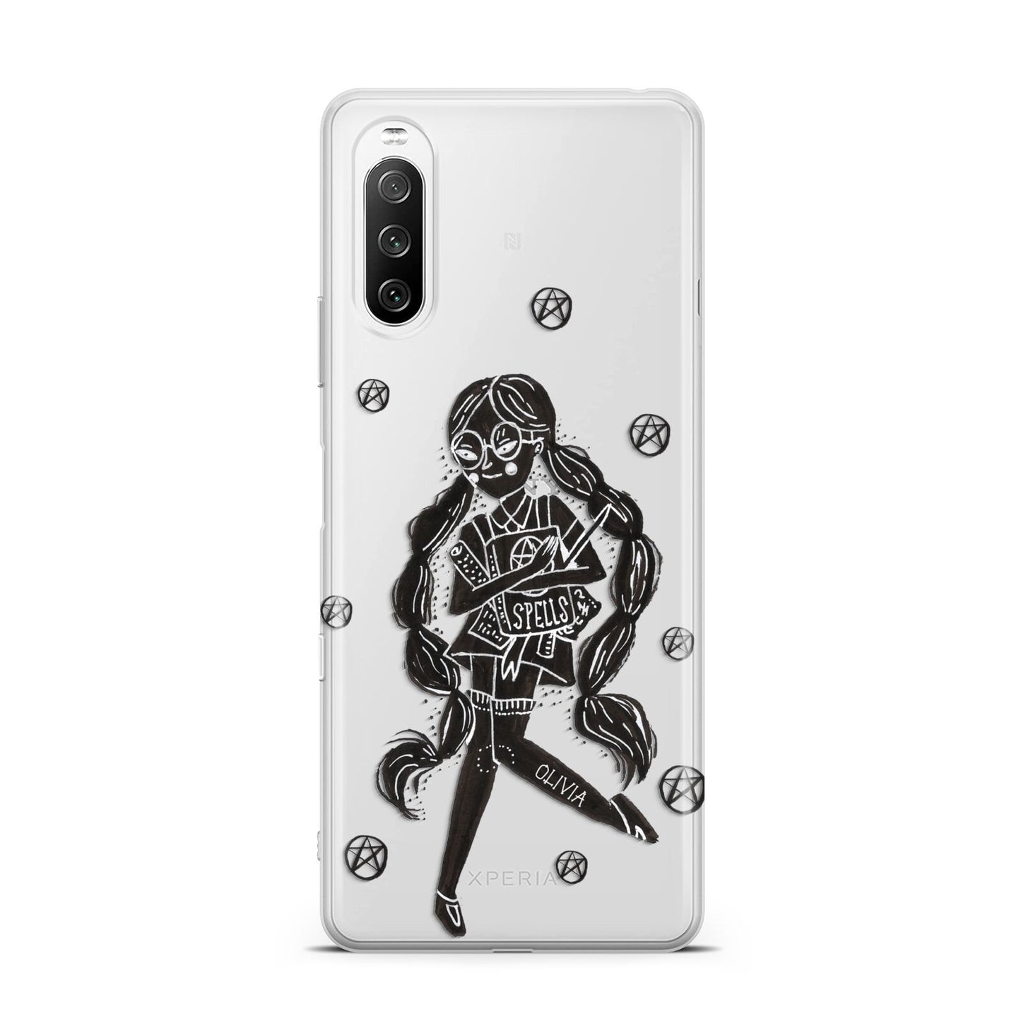 Spells Girl Halloween Personalised Sony Xperia 10 III Case