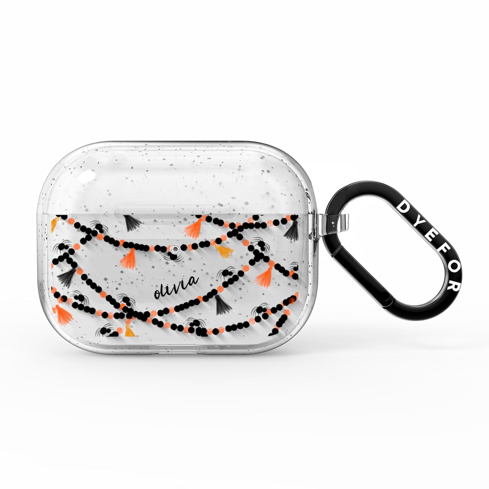 Spider Halloween AirPods Pro Glitter Case