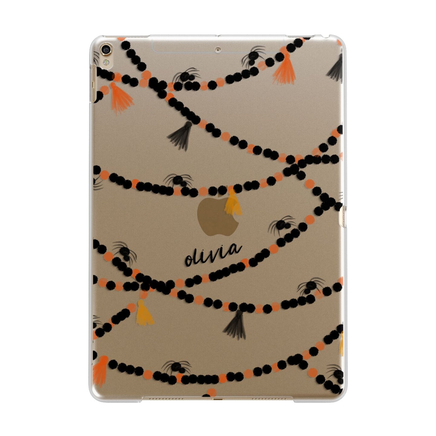 Spider Halloween Apple iPad Gold Case