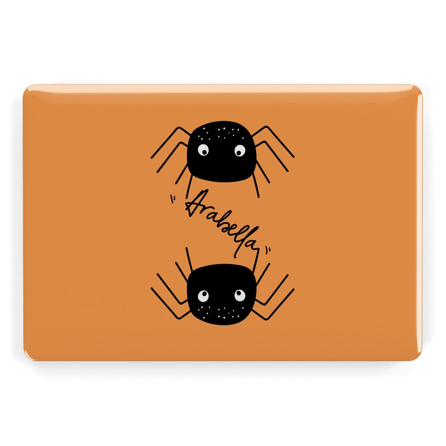 Spider Orange Personalised Apple MacBook Case