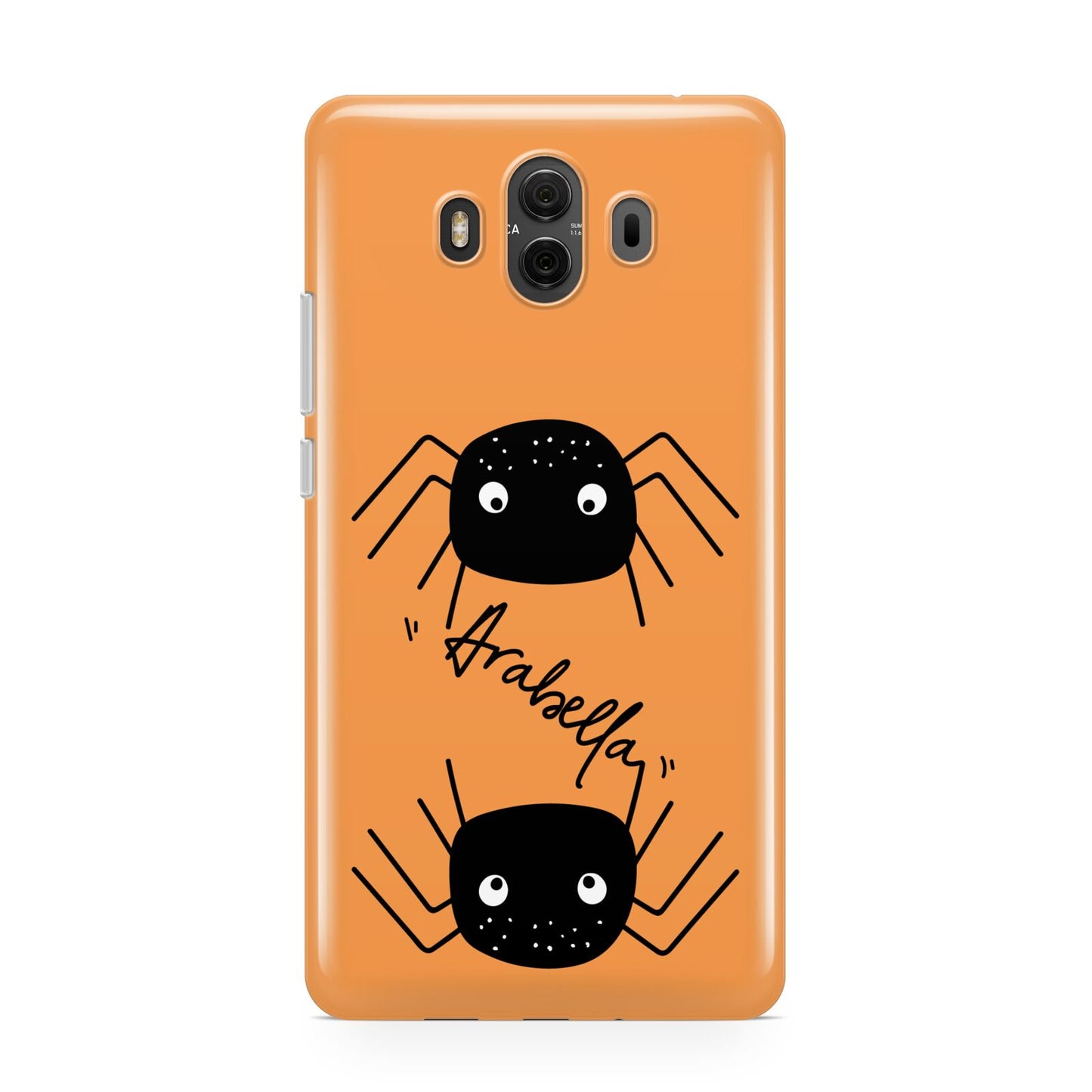 Spider Orange Personalised Huawei Mate 10 Protective Phone Case