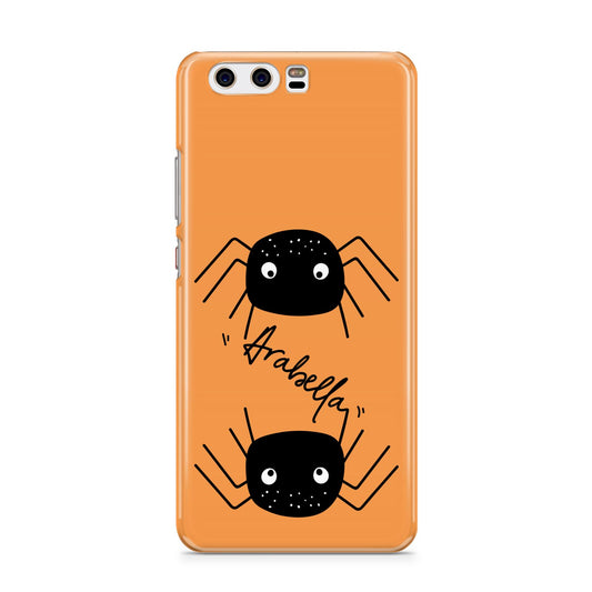 Spider Orange Personalised Huawei P10 Phone Case