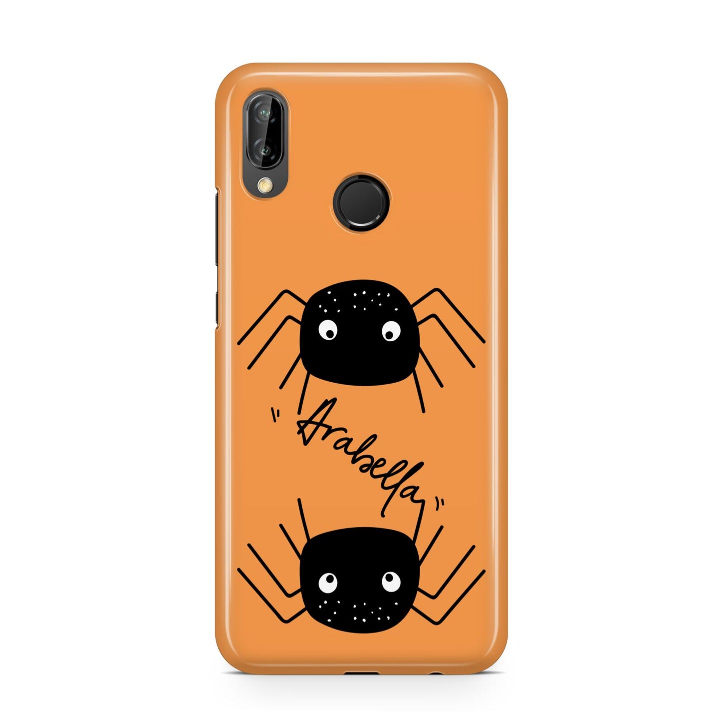 Spider Orange Personalised Huawei P20 Lite Phone Case