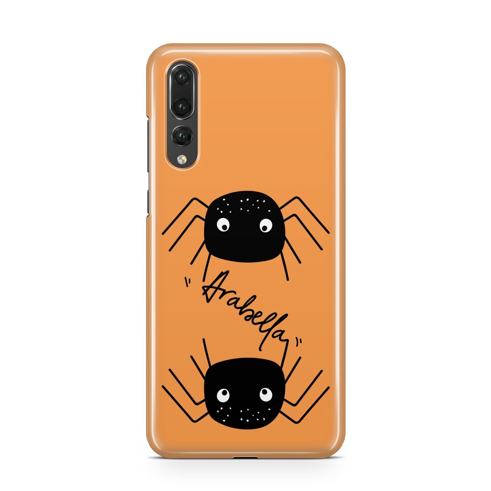 Spider Orange Personalised Huawei P20 Pro Phone Case