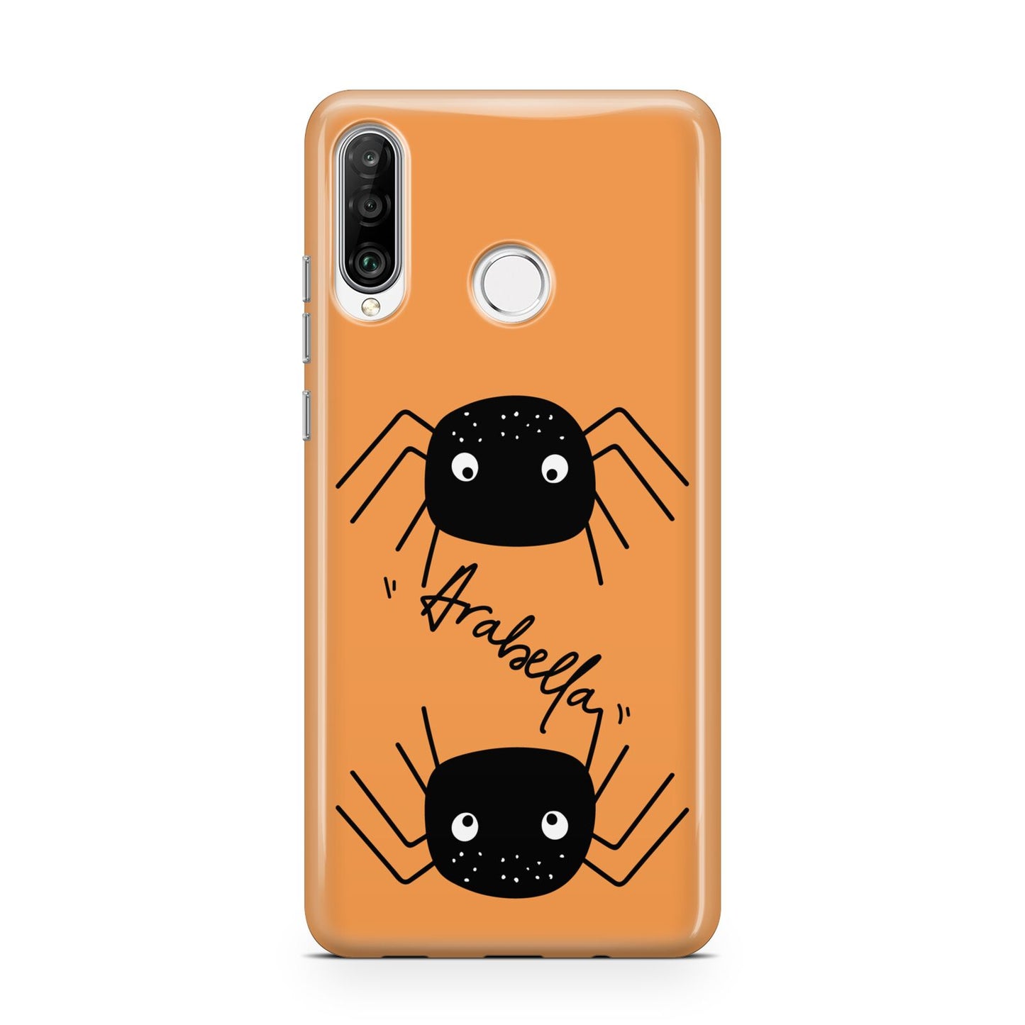 Spider Orange Personalised Huawei P30 Lite Phone Case