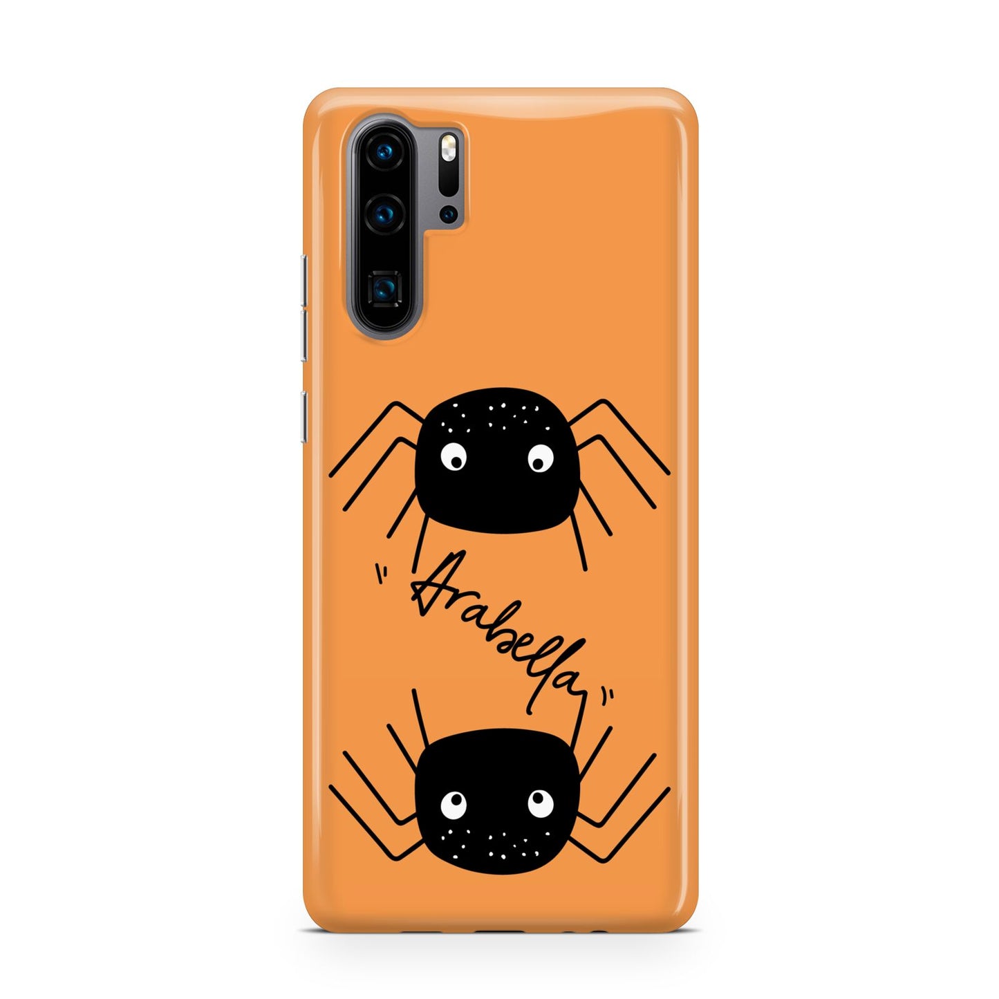 Spider Orange Personalised Huawei P30 Pro Phone Case