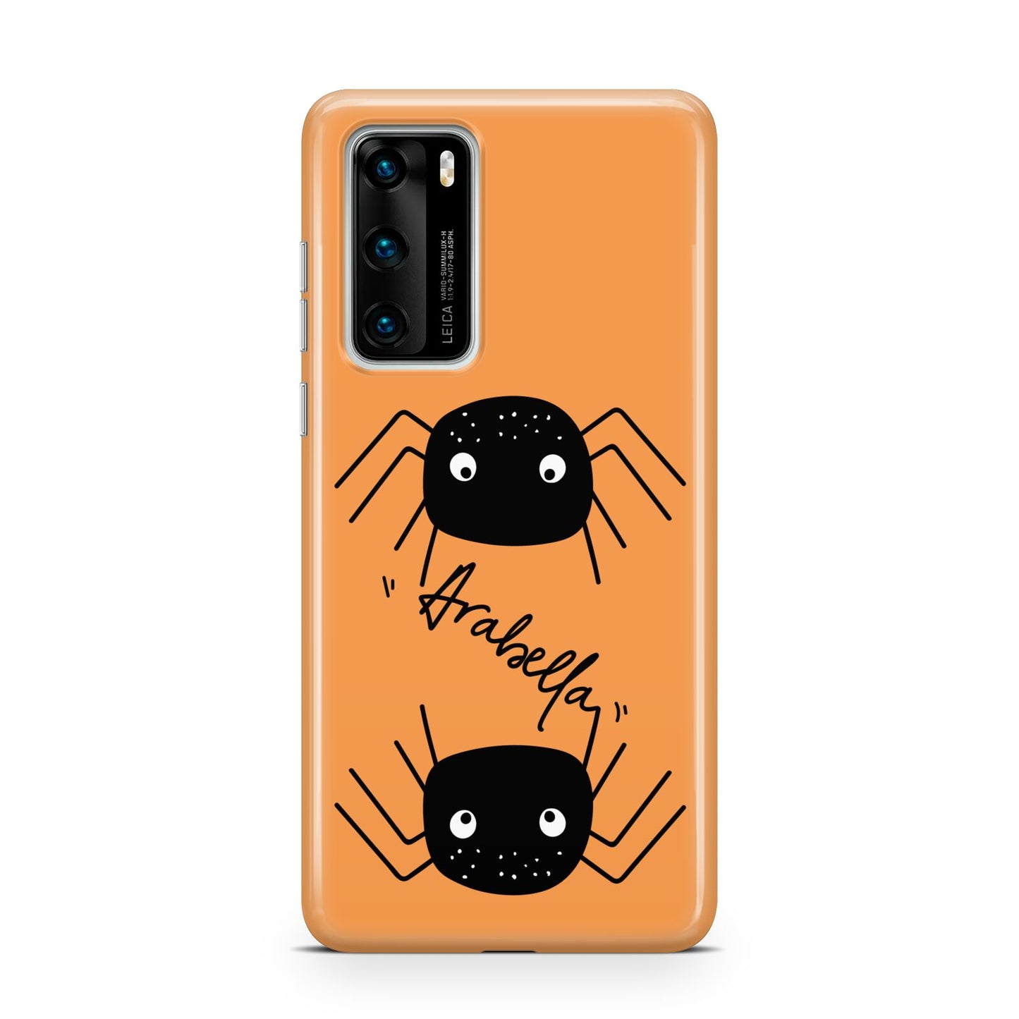 Spider Orange Personalised Huawei P40 Phone Case