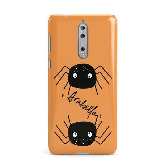 Spider Orange Personalised Nokia Case