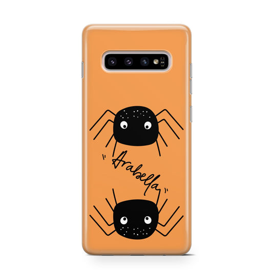 Spider Orange Personalised Protective Samsung Galaxy Case