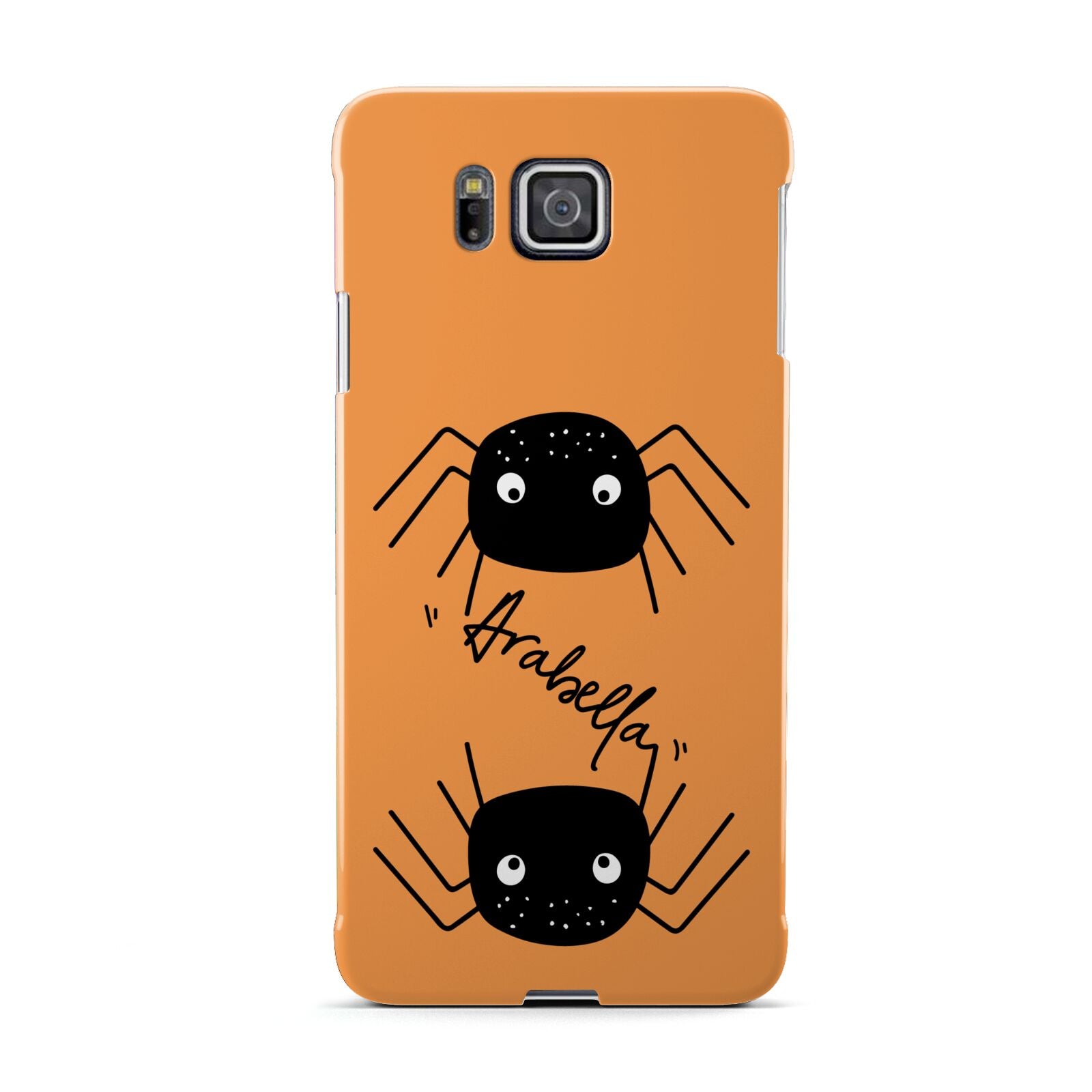 Spider Orange Personalised Samsung Galaxy Alpha Case